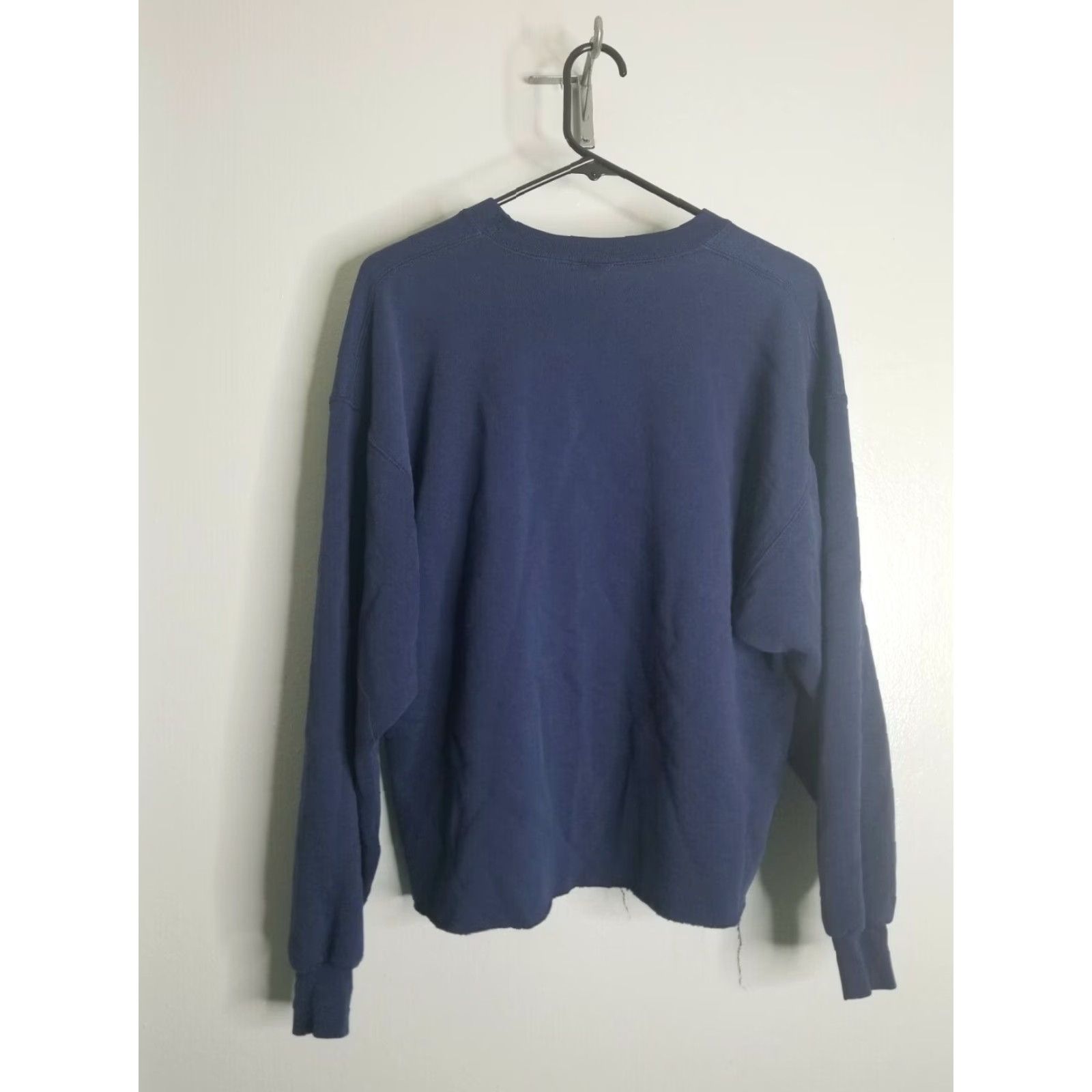 Soffe Vintage 90s United States Navy Sweatshirt L Mens Blue Soffe Distressed Double Sided USA Distressed Sweatshirt Size US L / EU 52-54 / 3 - 2 Thumbnail