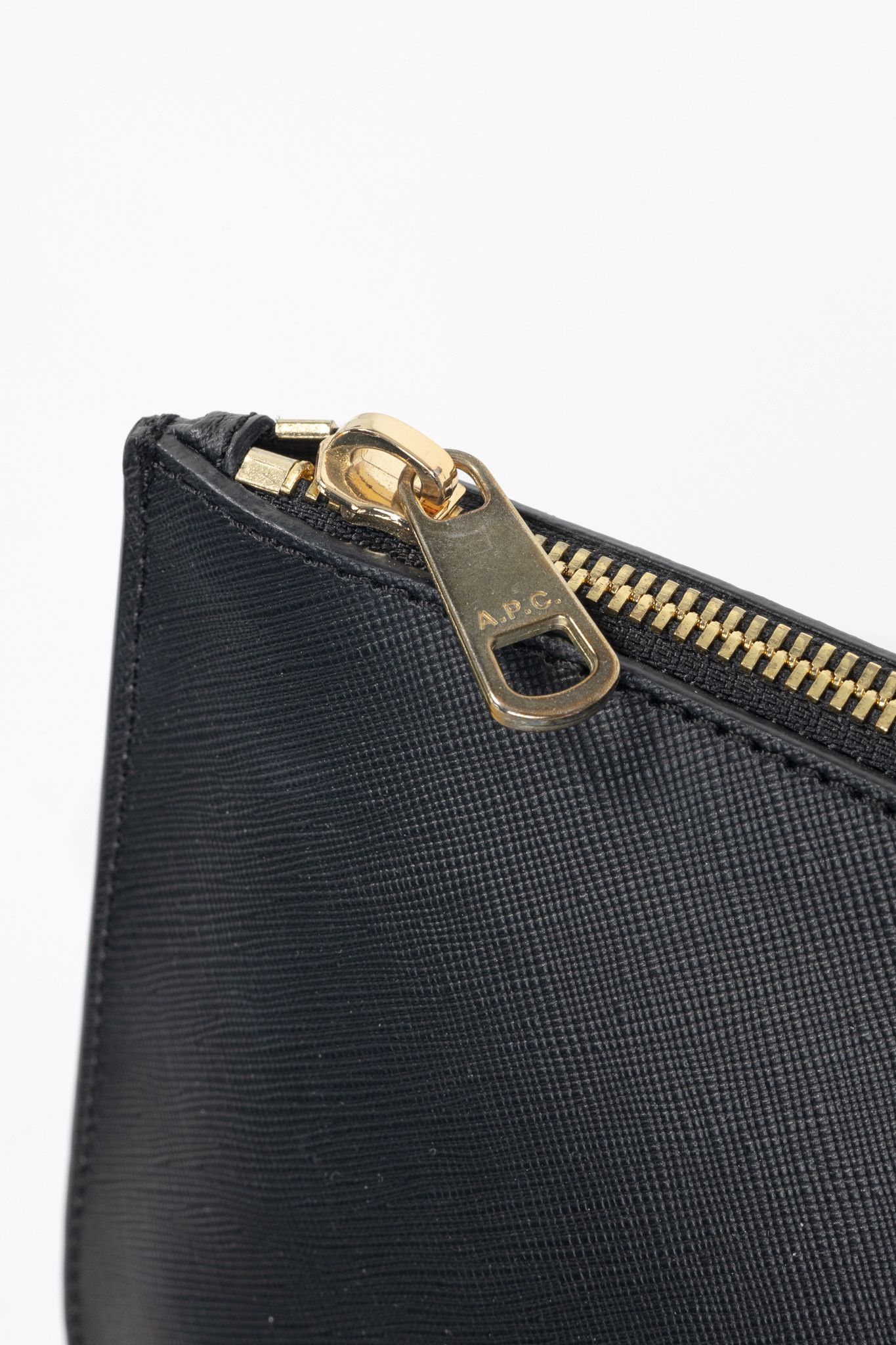 A.P.C. A.P.C. Sarah Black Saffiano Leather Clutch Size ONE SIZE - 7 Thumbnail