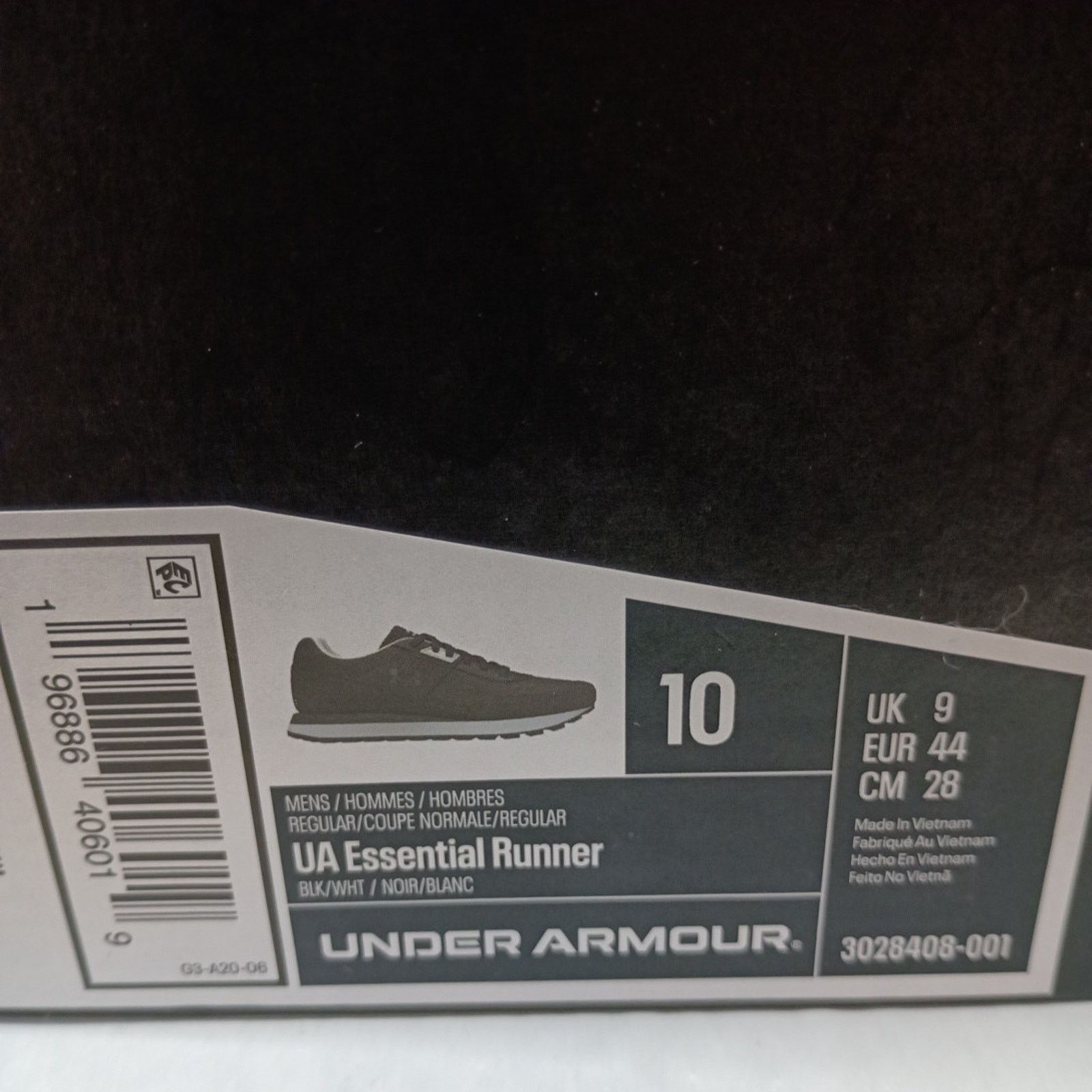 Under Armour New Under Armour Men's Essential Runner Shoes Size 10 Black Size US 10 / EU 43 - 8 Thumbnail