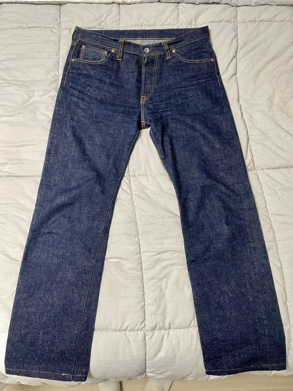 Jean Samurai Jeans S5000AI-OGSP 17oz Indigo Naturel - Taille 30, édition Limitée Rare