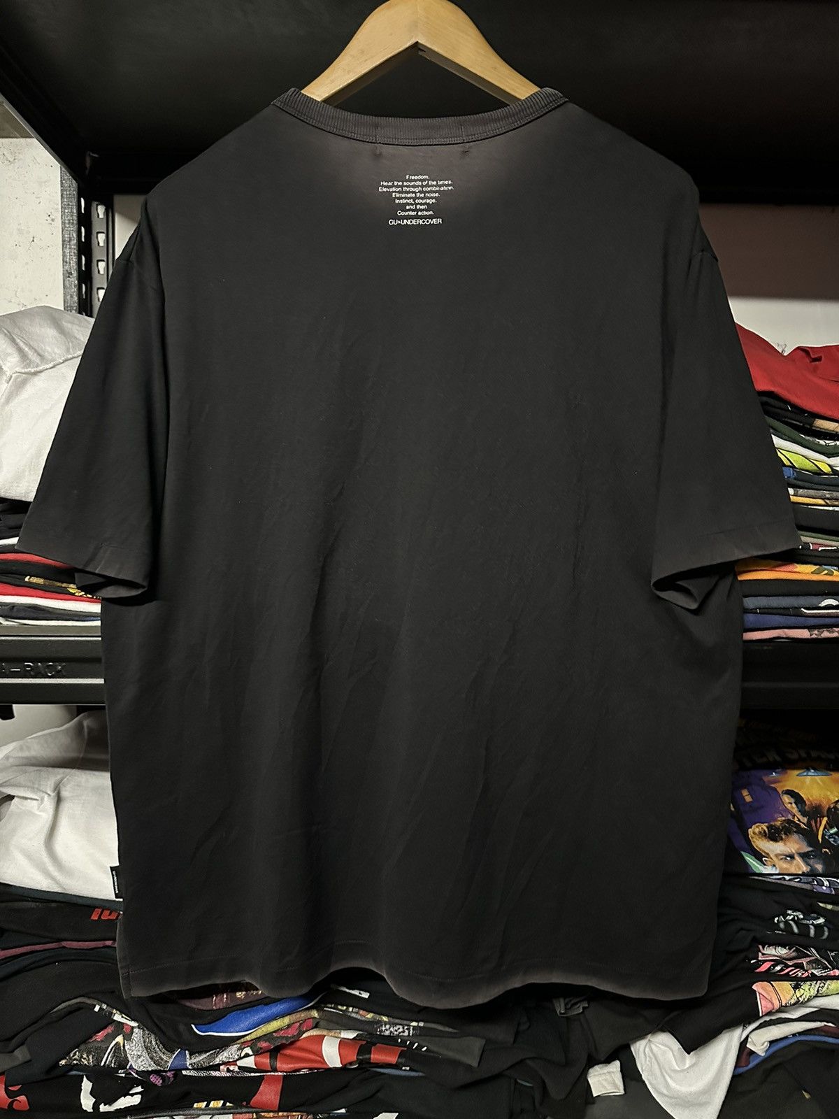 GU × Undercover Thrashed Gu X Undercover Freedom Skull Tee Size US XL / EU 56 / 4 - 8 Thumbnail