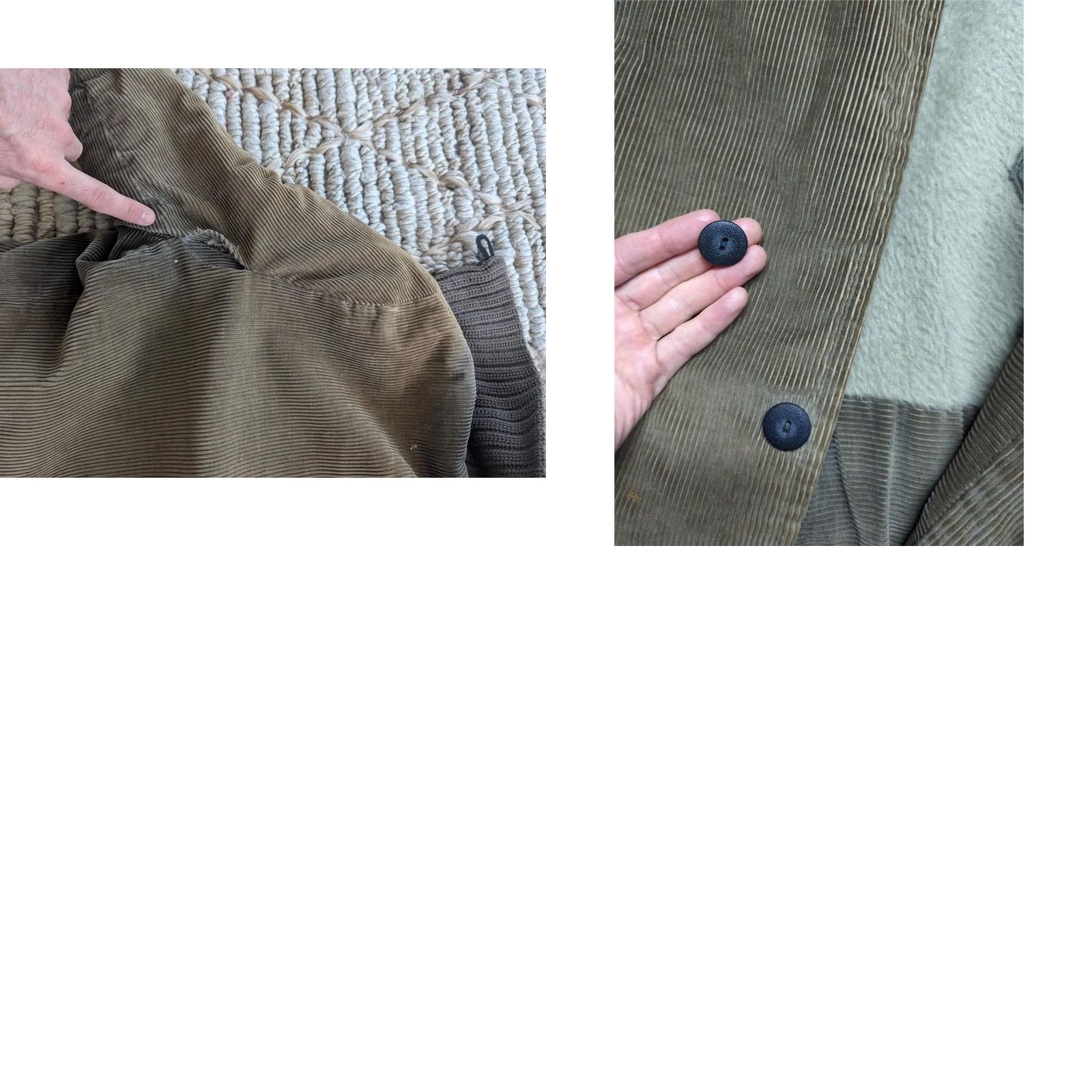Vintage VINTAGE CAR CLUB coat jacket Mens S corduroy green 38 ROCKABILLY clicker wool woolen 1950s 50s decade Size US S / EU 44-46 / 1 - 9 Thumbnail