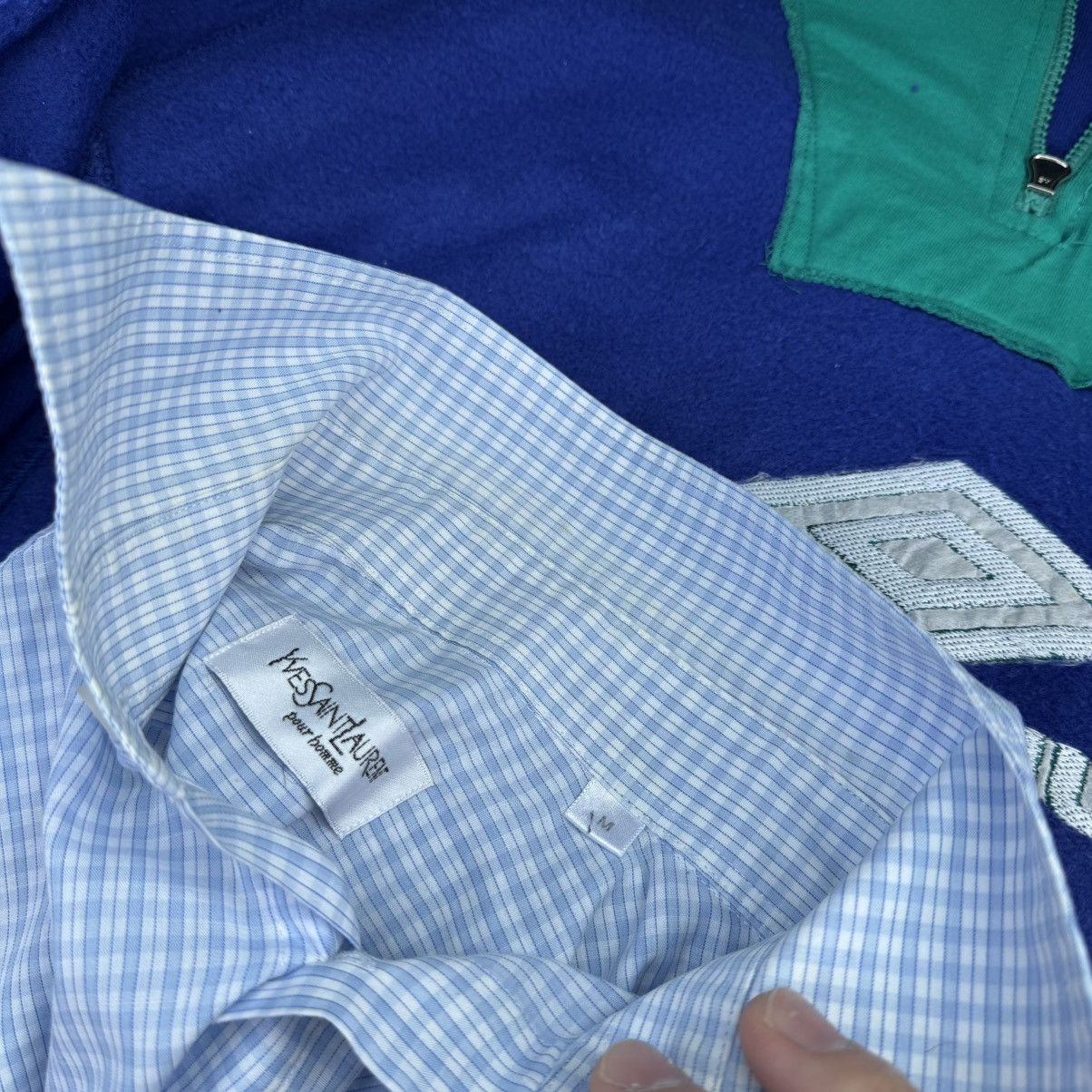 Yves Saint Laurent Yves Saint Laurent Boxy Cropped Checkered Shirt Avant Garde Size US M / EU 48-50 / 2 - 11 Thumbnail
