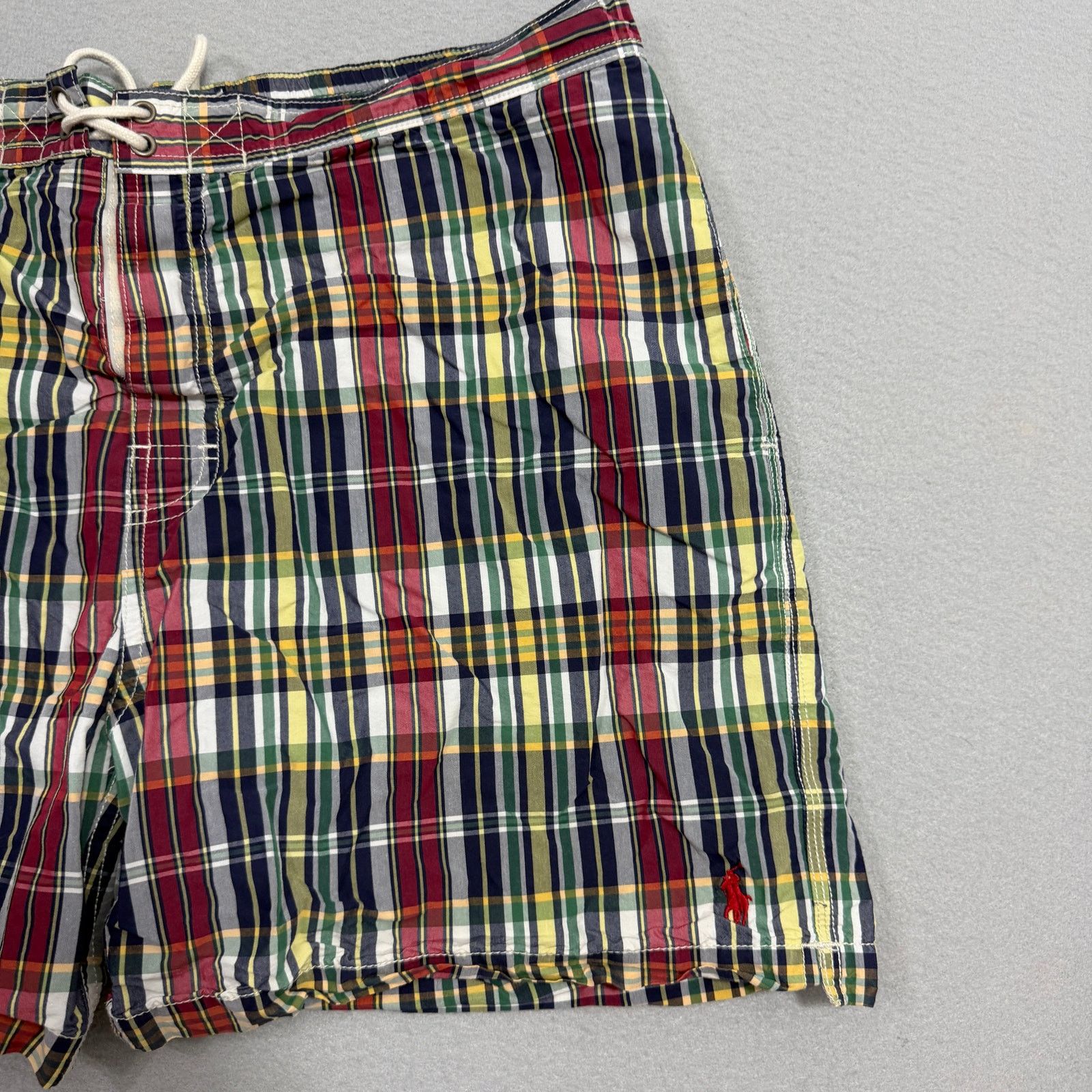 Polo Ralph Lauren Vintage Polo Ralph Lauren Plaid Swim Trunks 2XL Plaid Size US 38 / EU 54 - 3 Thumbnail