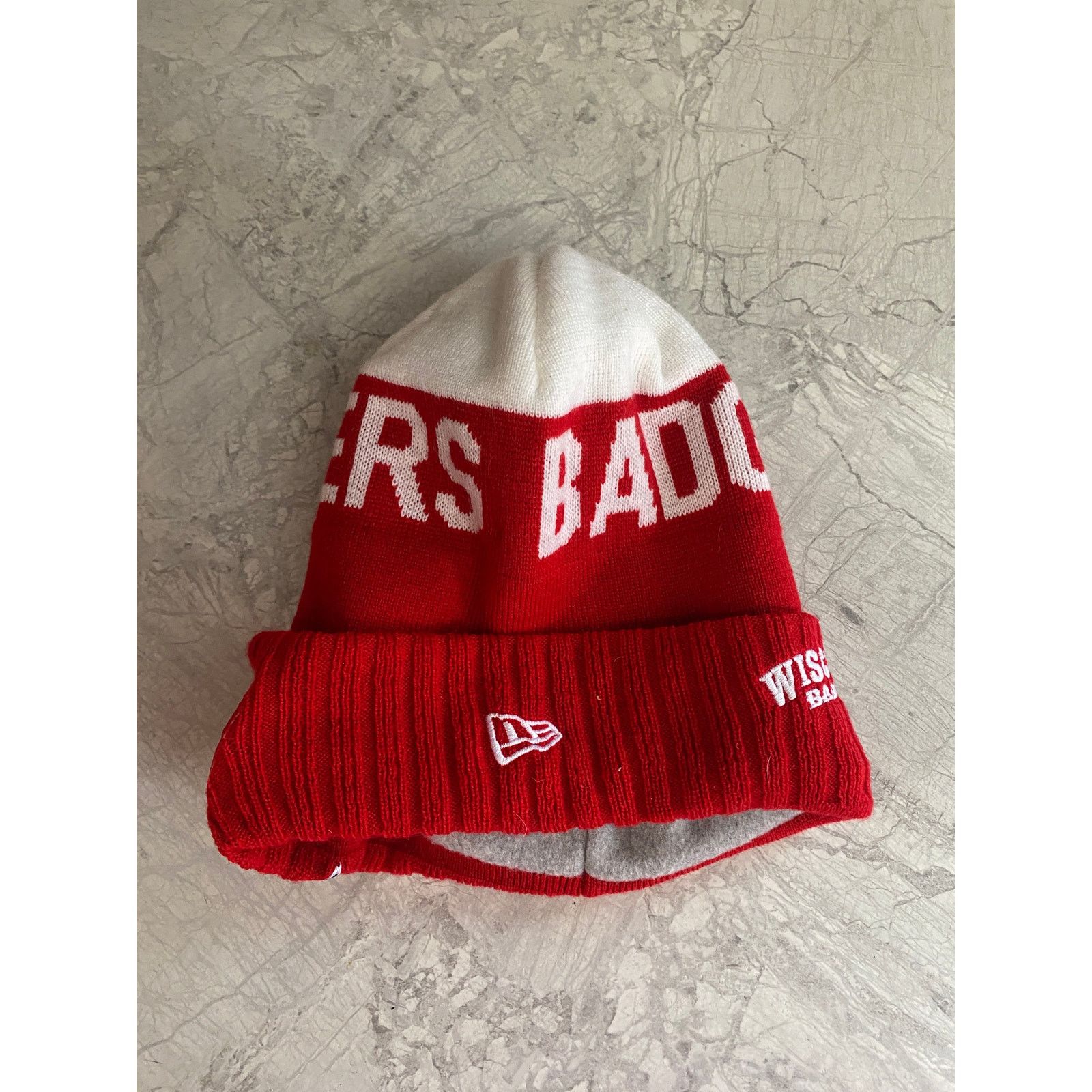 New Era Wisconsin Badgers New Era Winter Beanie Size ONE SIZE - 3 Thumbnail