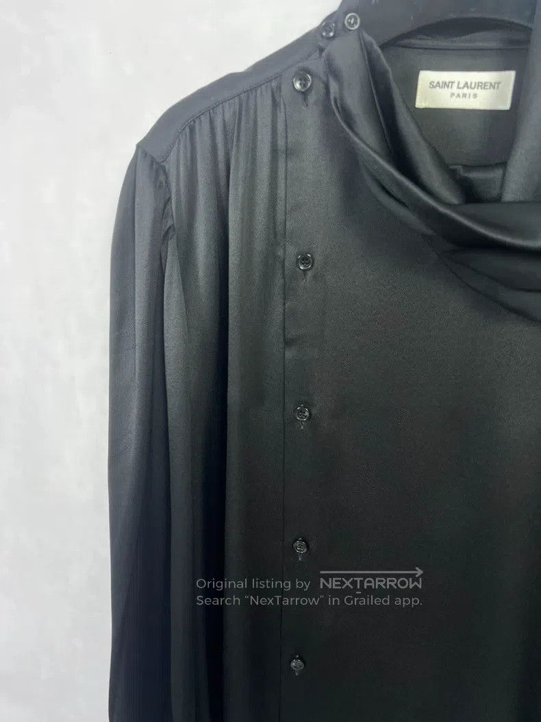 Saint Laurent Paris Saint Laurent Paris size 41 Asymmetric Button-up Shirt wit Size L / US 10 / IT 46 - 3 Thumbnail