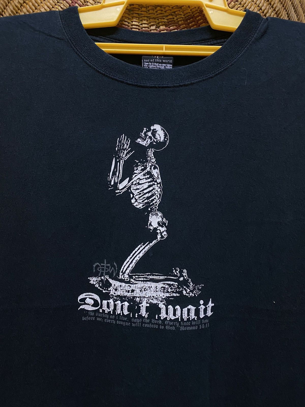 Other Vtg 00’s Not of This World ‘’ dont wait'’ jesus Christ Size US XL / EU 56 / 4 - 3 Thumbnail