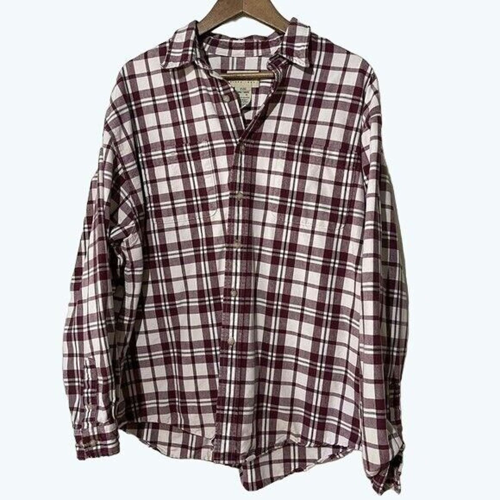 Eddie Bauer Eddie Bauer Mens Plaid Heavy Flannel Shirt Shacket XL Size US XL / EU 56 / 4 - 2 Thumbnail