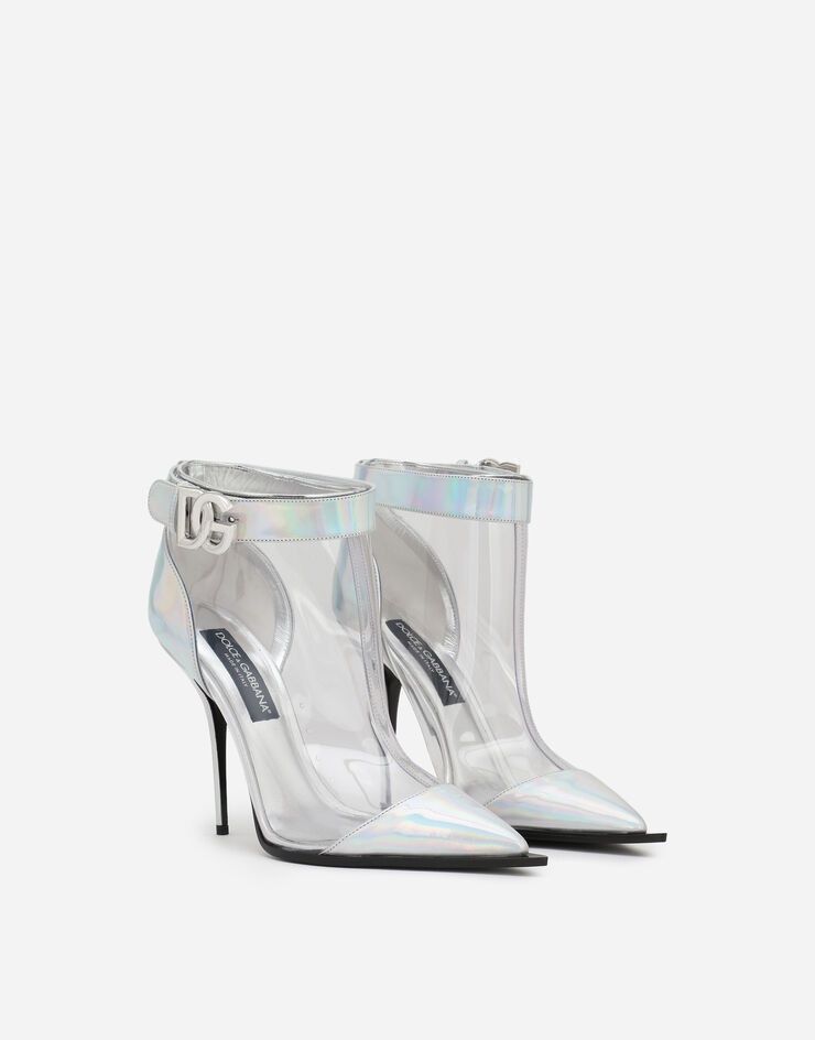 Dolce & Gabbana o1y0825 Spool Heel Ankle Boots in Silver Size US 5 / IT 35 - 2 Thumbnail