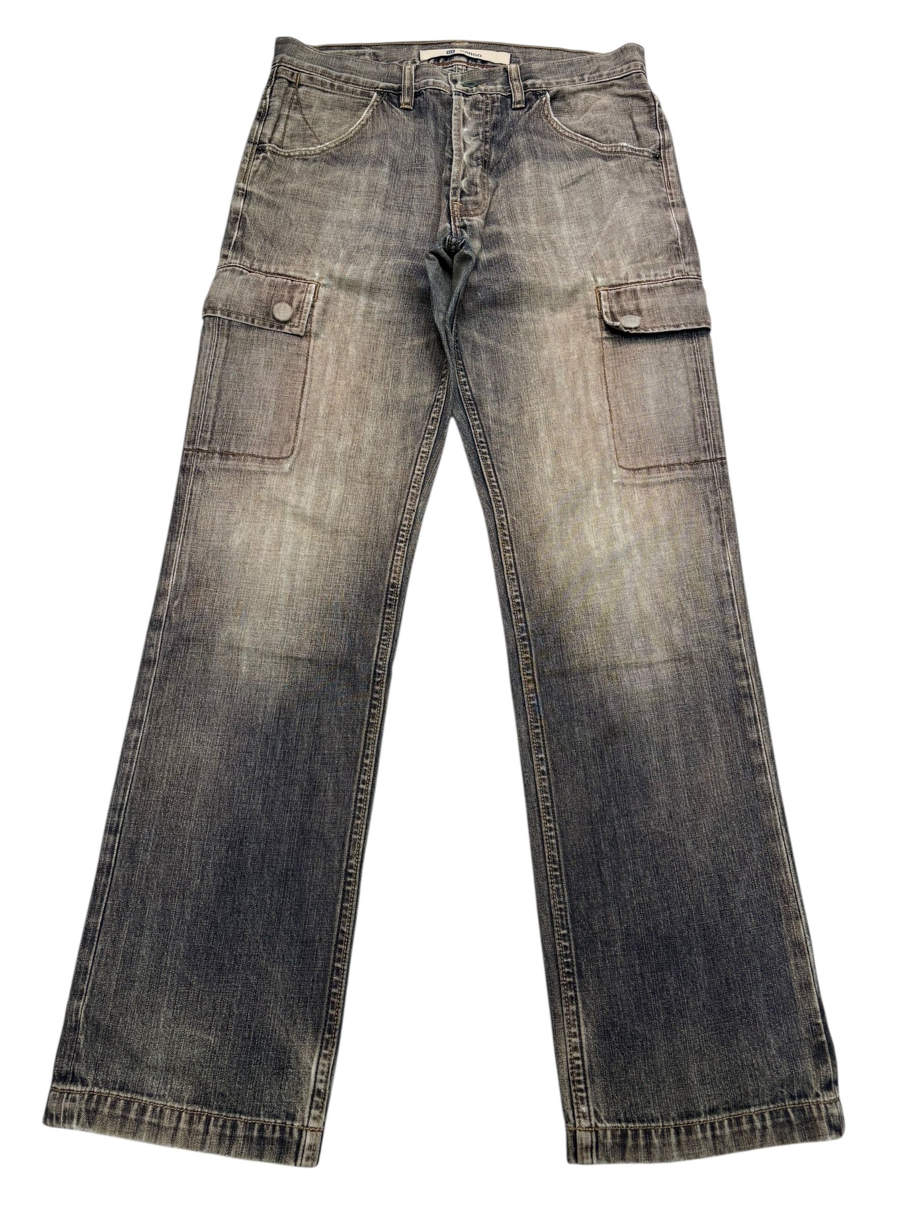 Gap GAP FADED WASHED DENIM CARGO JEANS Size US 32 / EU 48 - 8 Thumbnail