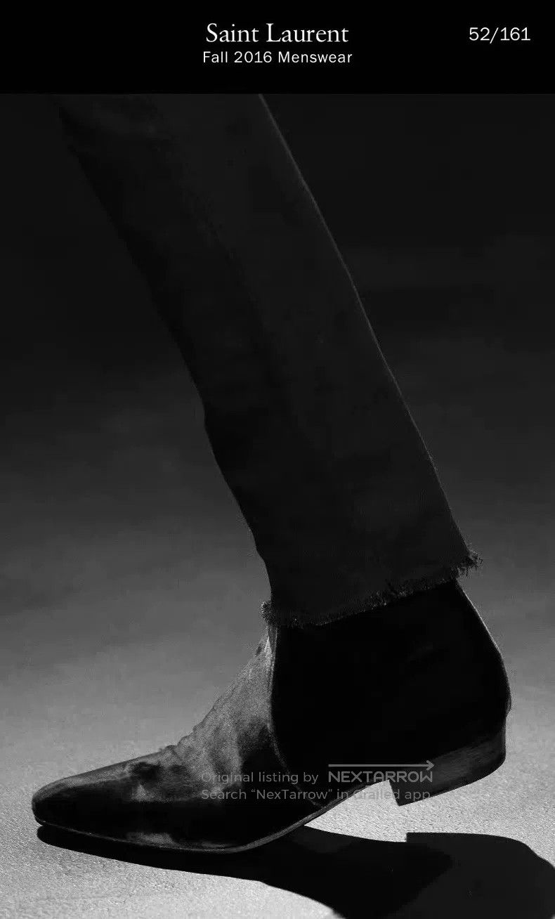 Saint Laurent Paris Saint Laurent Paris Black Suede Zipper Boots Chelsea Boots Size US 9 / EU 42 - 3 Thumbnail