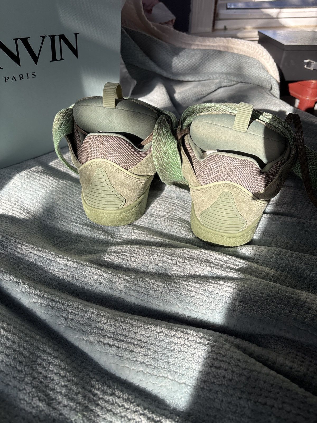 Lanvin Lanvin Women’s Curb Sneaker Vert de Gris Size US 7.5 / IT 37.5 - 5 Thumbnail