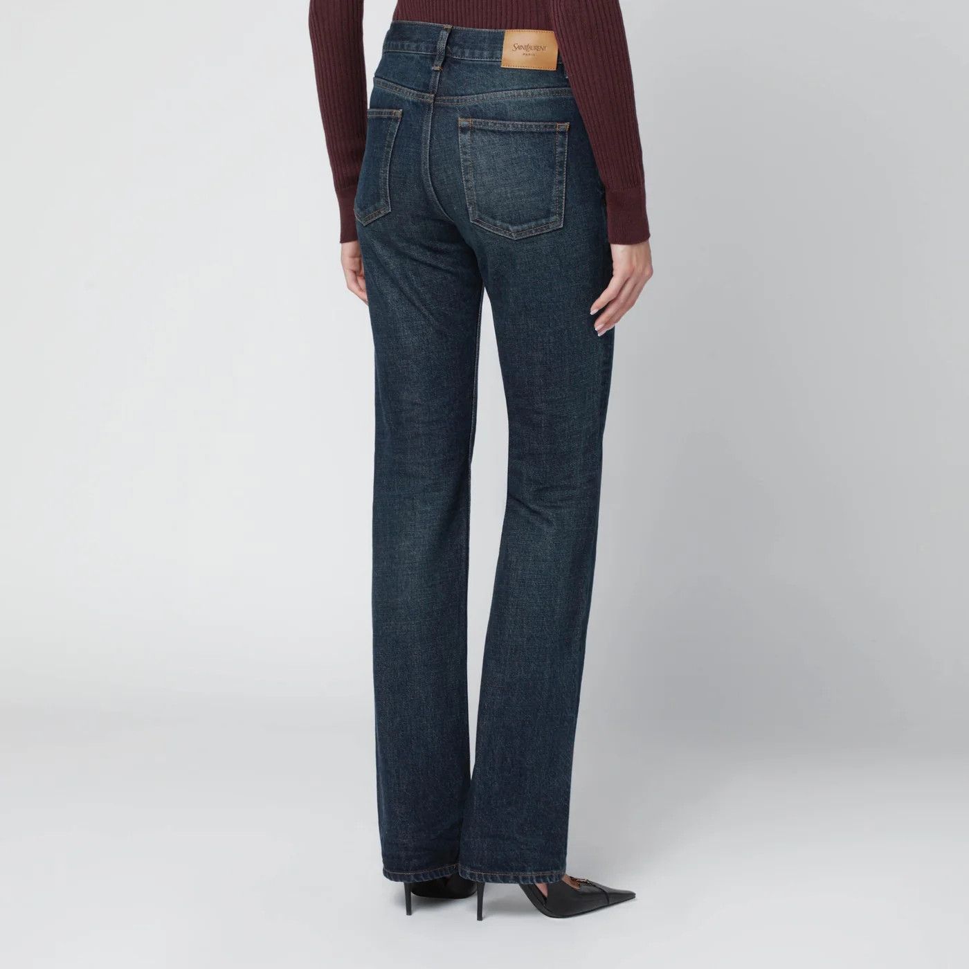 Saint Laurent Paris o1d2blof0526 Indigo Denim Jeans in Blue Size 27" / US 4 / IT 40 - 4 Thumbnail