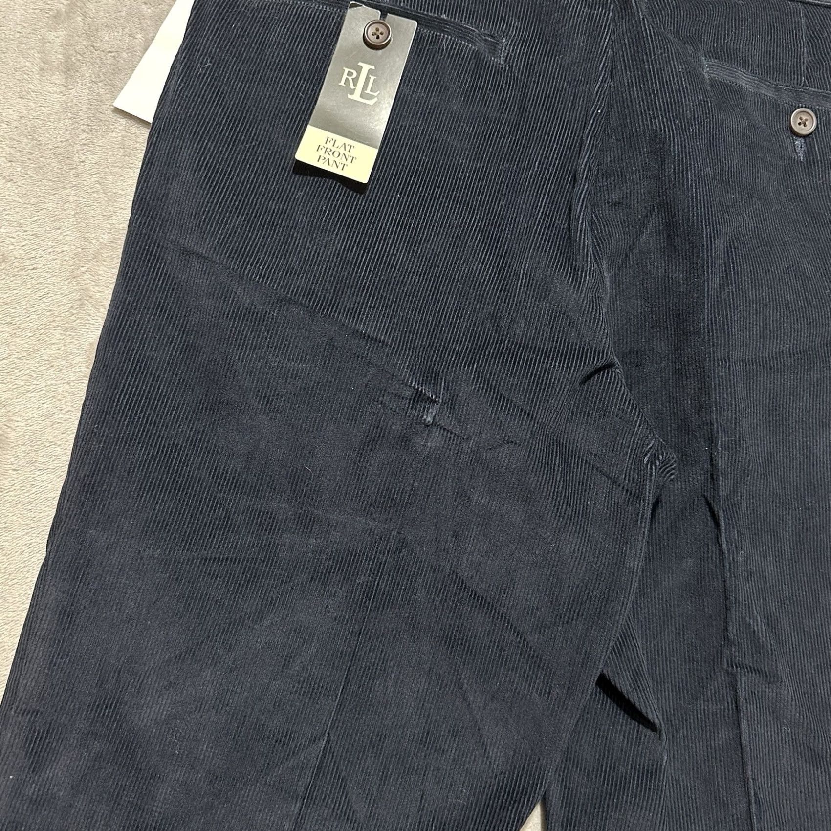 Ralph Lauren Polo Ralph Lauren Flat Front Corduroy Pants Navy 32 Men’s NWT Flat Front 100% Cotton Straight Leg Lauren Ralph Lauren Pants Size US XS / EU 42 / 0 - 7 Thumbnail