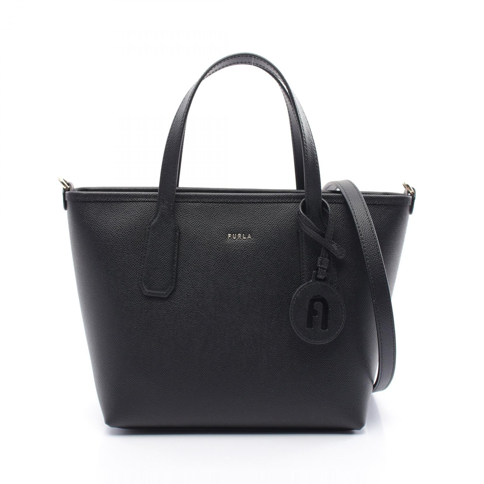 Furla Furla Classic Handbag Tote Bag Leather Black Size ONE SIZE - 1 Thumbnail