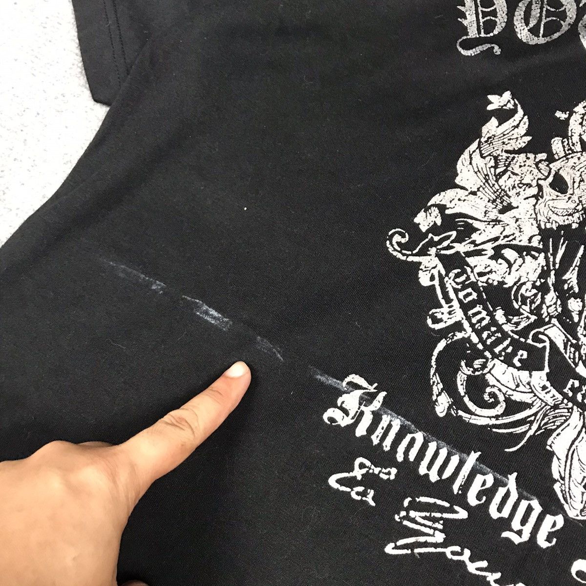Japanese Brand SKULL PUNK BLACK TSHIRT Size US L / EU 52-54 / 3 - 4 Thumbnail