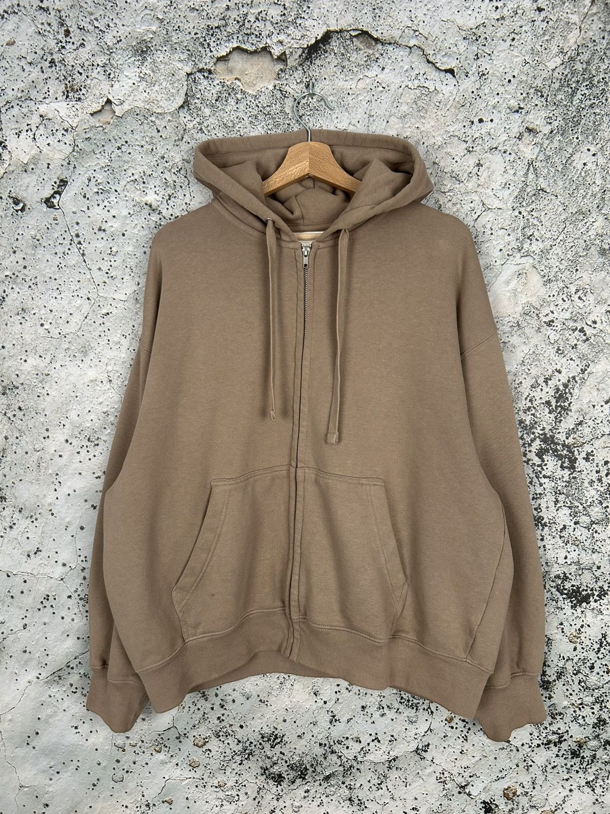 H&M Basic Premium Blank Zip Baggy Hoodie Boxy Skate
