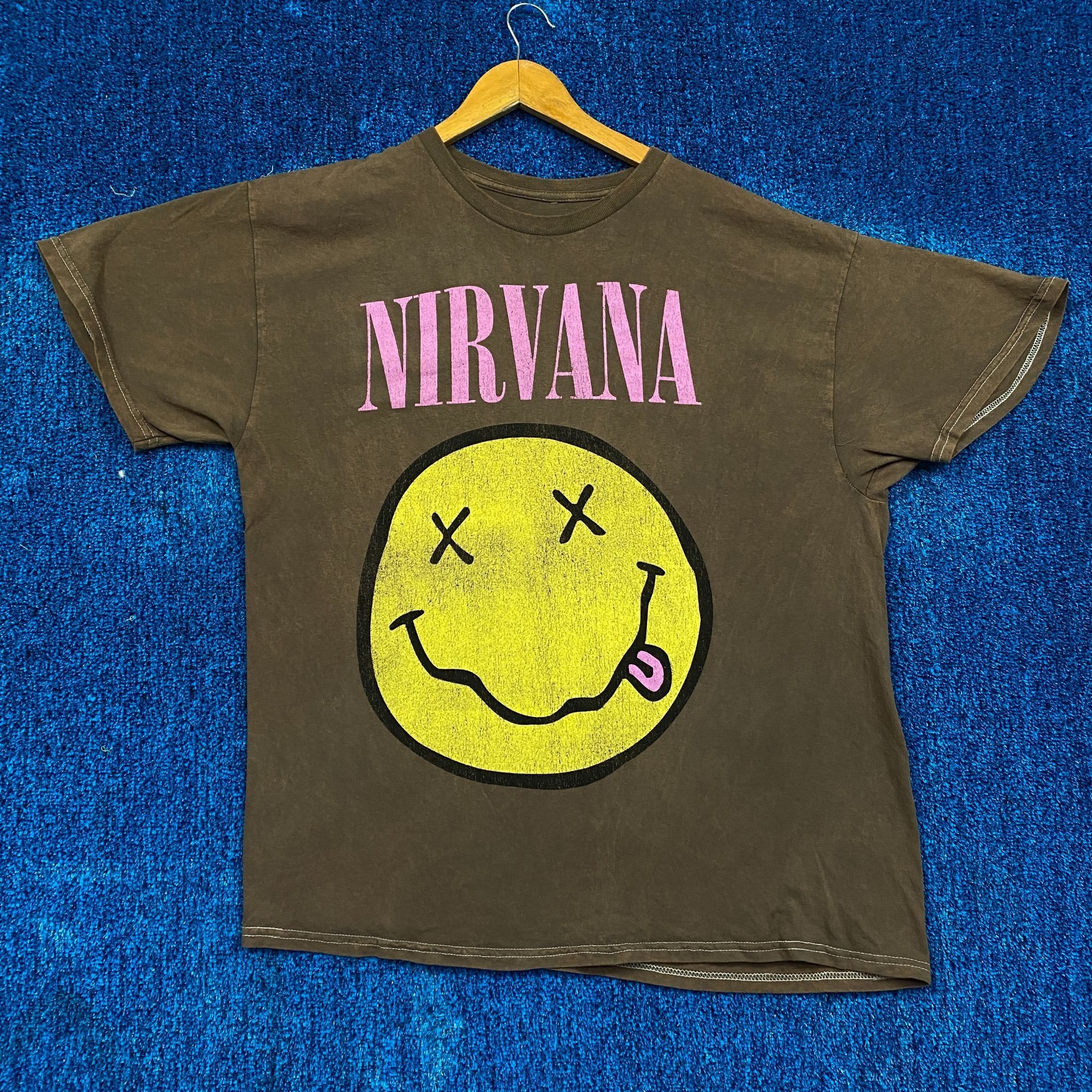 Nirvana Nevermind Smiley Grunge L/S Tie Dye purchases M