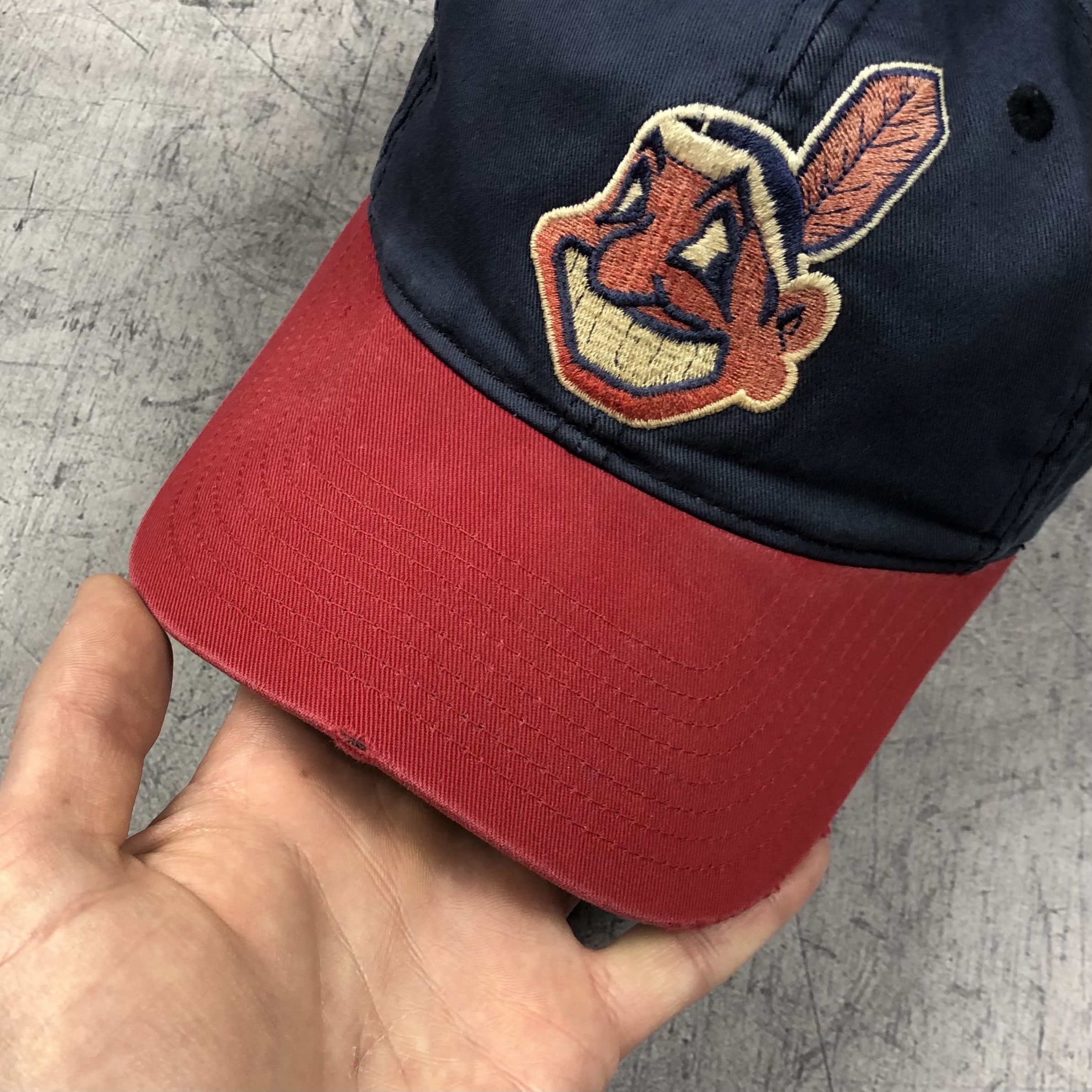 MLB Vintage 90s MLB Cleveland Indians Baseball Cap Size ONE SIZE - 3 Thumbnail