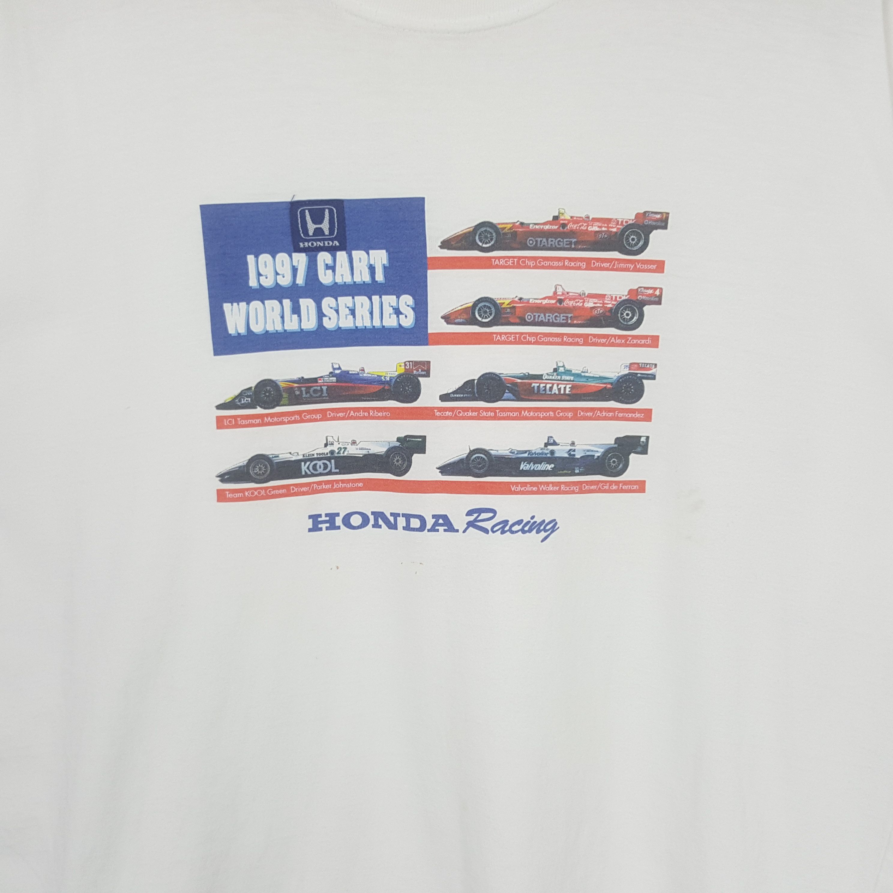 Honda Vintage Honda Racing 1997 World Series Formula 1Tshirt RR30 Size US L / EU 52-54 / 3 - 2 Thumbnail