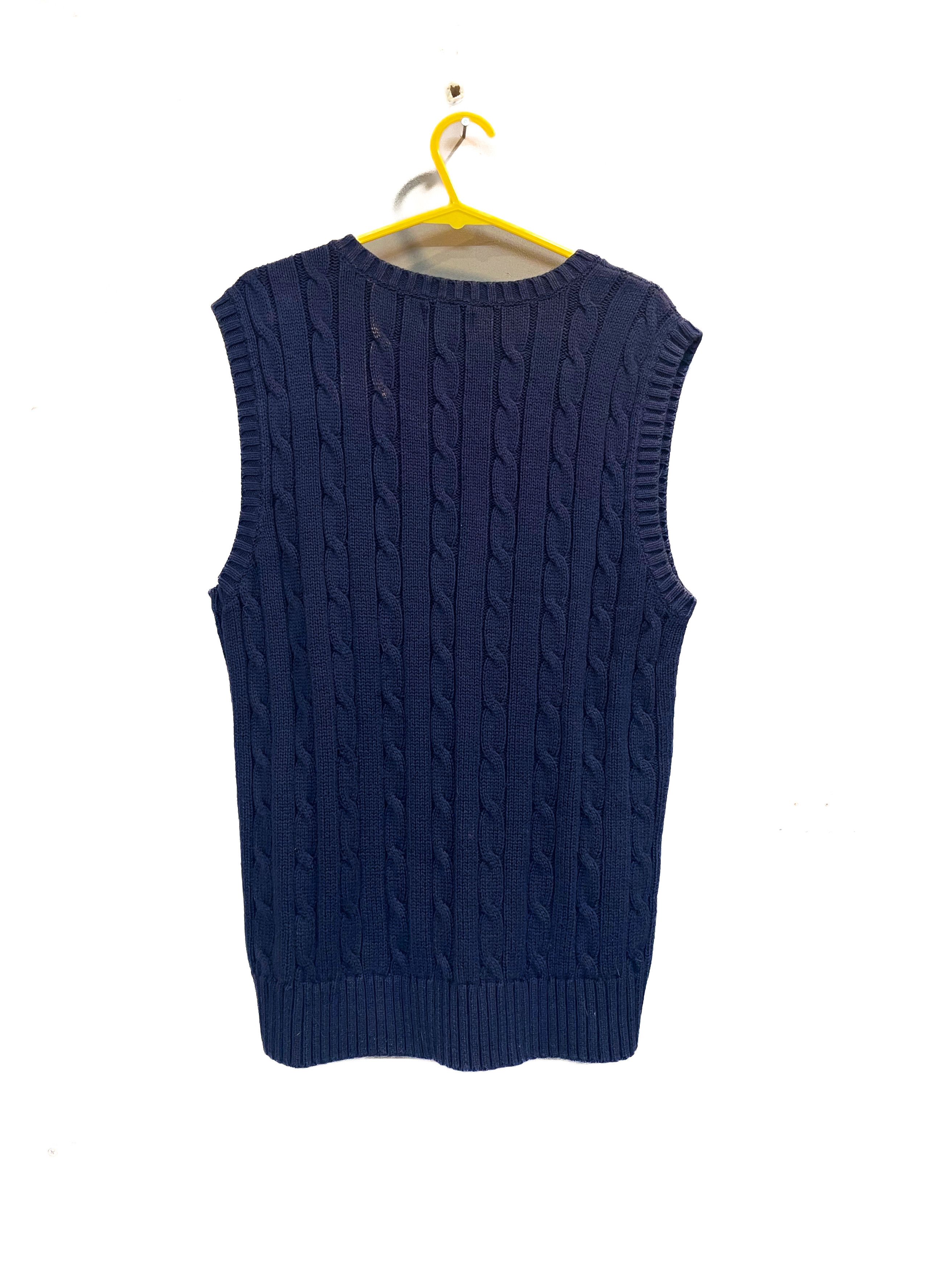 Chaps CHAPS Navy Sweater Vest Size L / US 10 / IT 46 - 4 Thumbnail