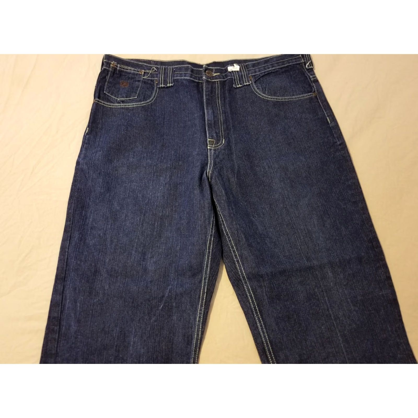 Phat Farm VINTAGE Phat Farm Jeans Mens 40x33 40x32 Blue Denim 5-Pocket 90s Hip Hop Straight Baggy Relaxed Nile? Size US 40 / EU 56 - 6 Thumbnail