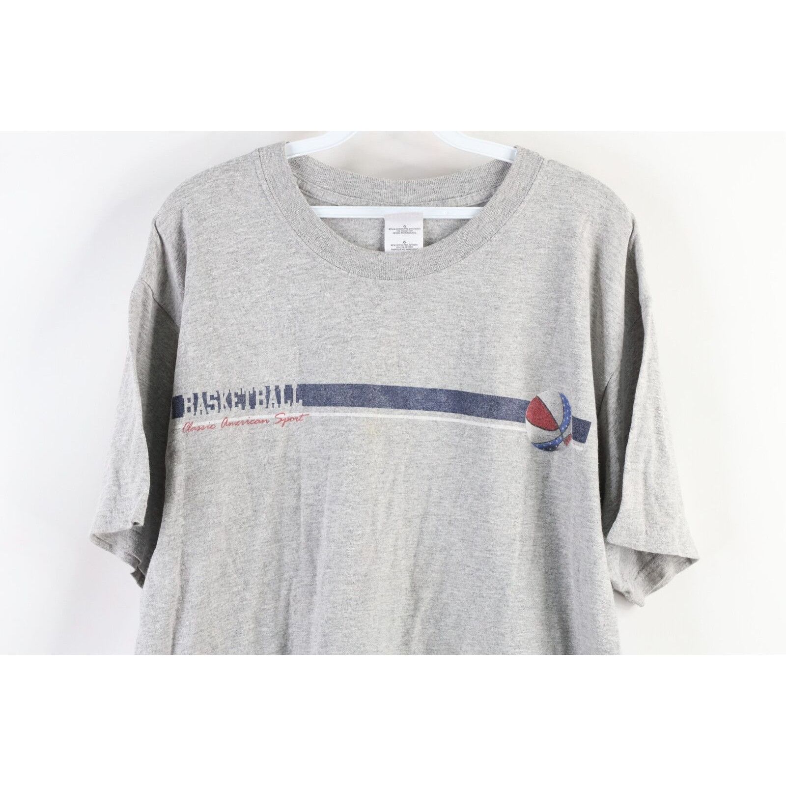 Vintage Vintage Streetwear Faded Spell Out USA Basketball T-Shirt Size US L / EU 52-54 / 3 - 3 Thumbnail