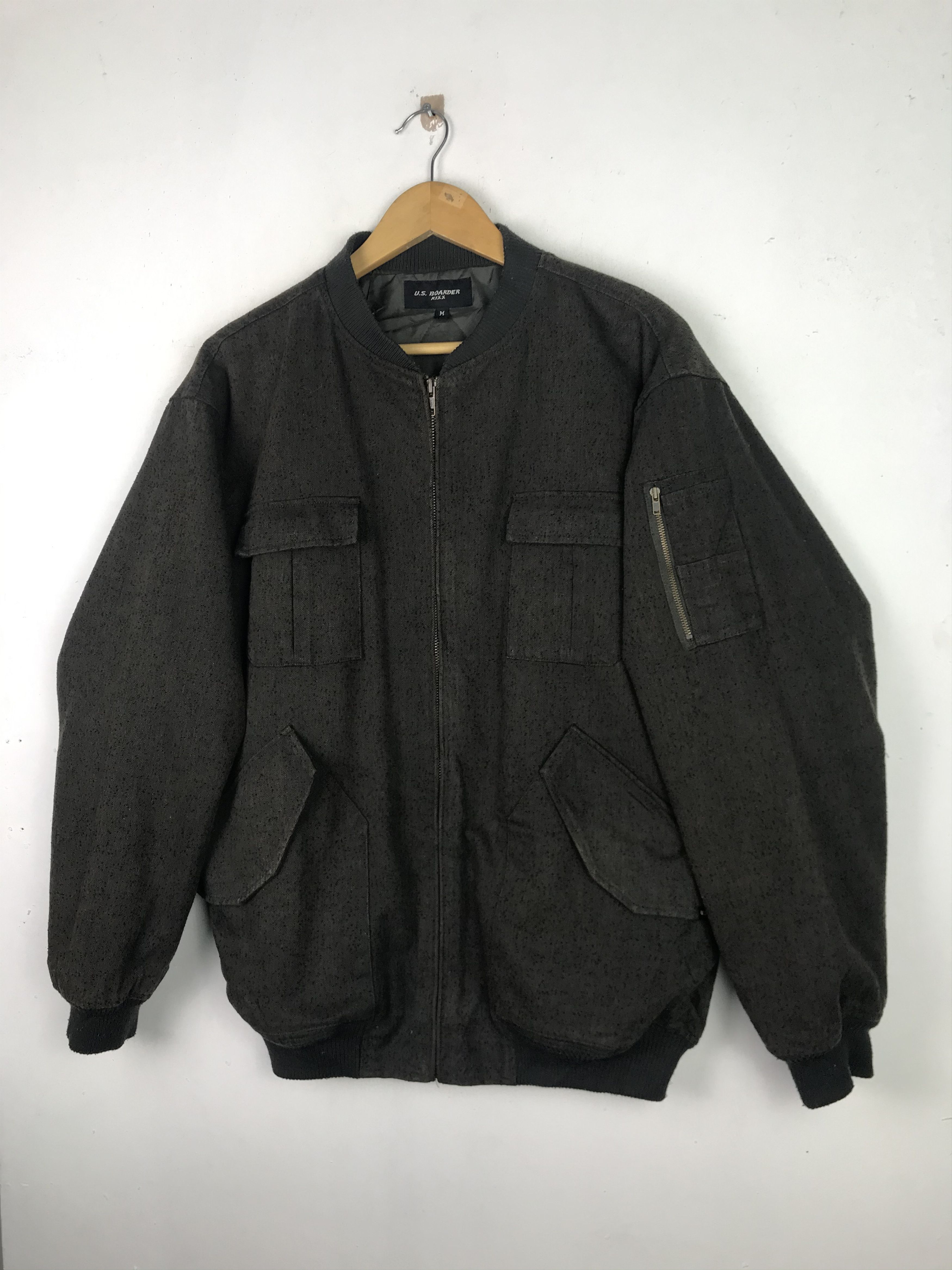 Other Vintage 90's US Boarder Bomber Jacket Rare Design Size US M / EU 48-50 / 2 - 5 Thumbnail