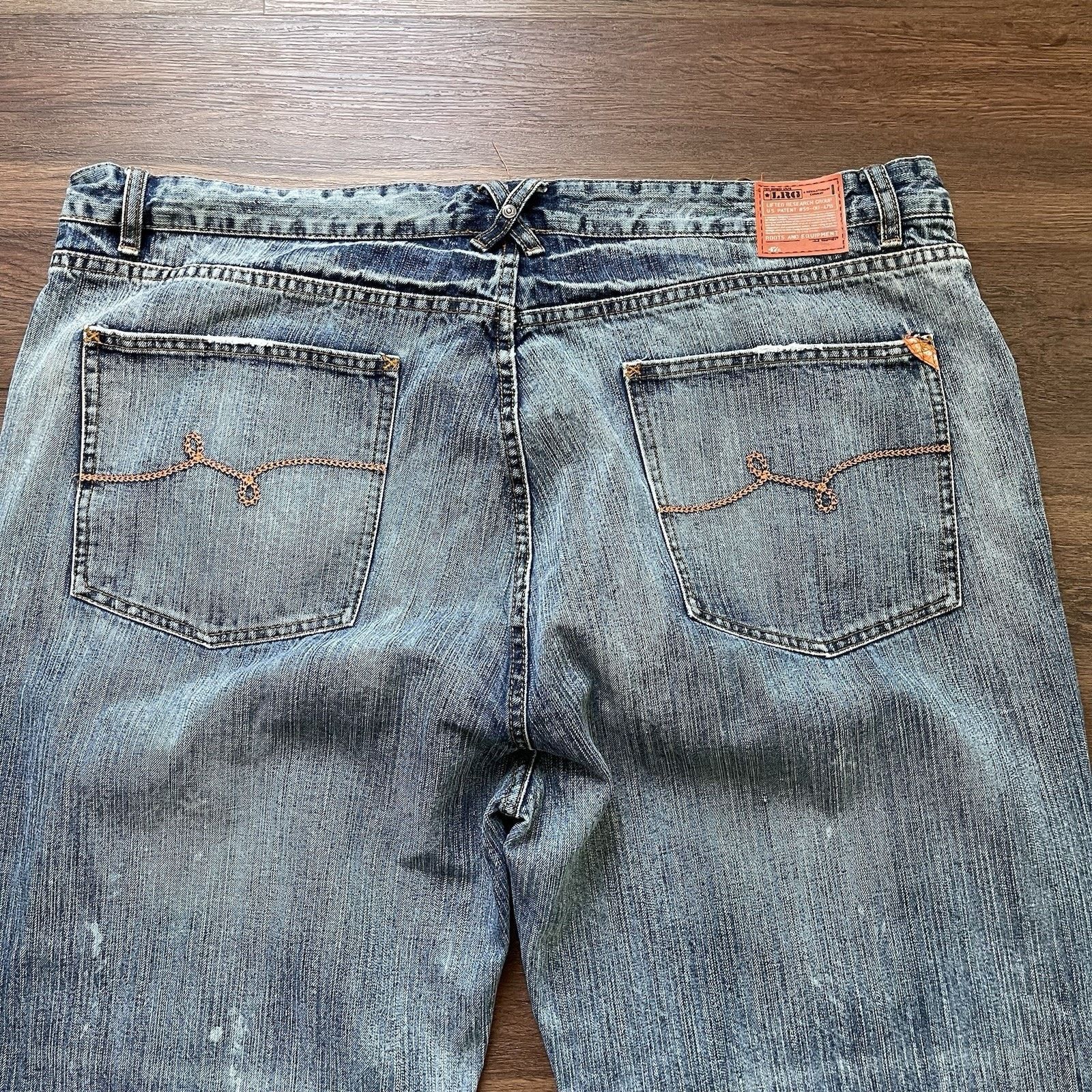 LRG Vtg Y2K Lifted Research Group LRG Jeans LR Geans Baggy 44x34 Size US 44 / EU 60 - 6 Thumbnail