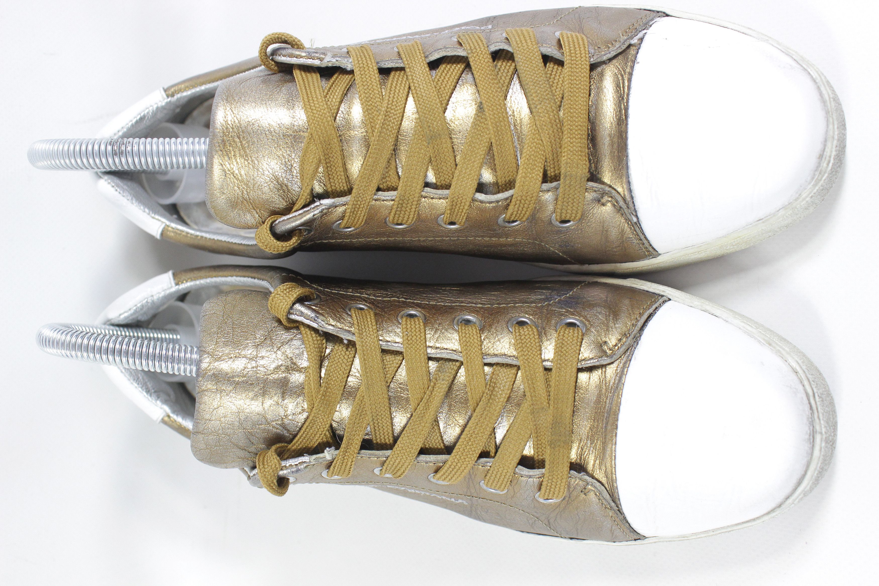 Dolce & Gabbana Leather Distressed Low Sneakers Size US 9.5 / IT 39.5 - 5 Thumbnail
