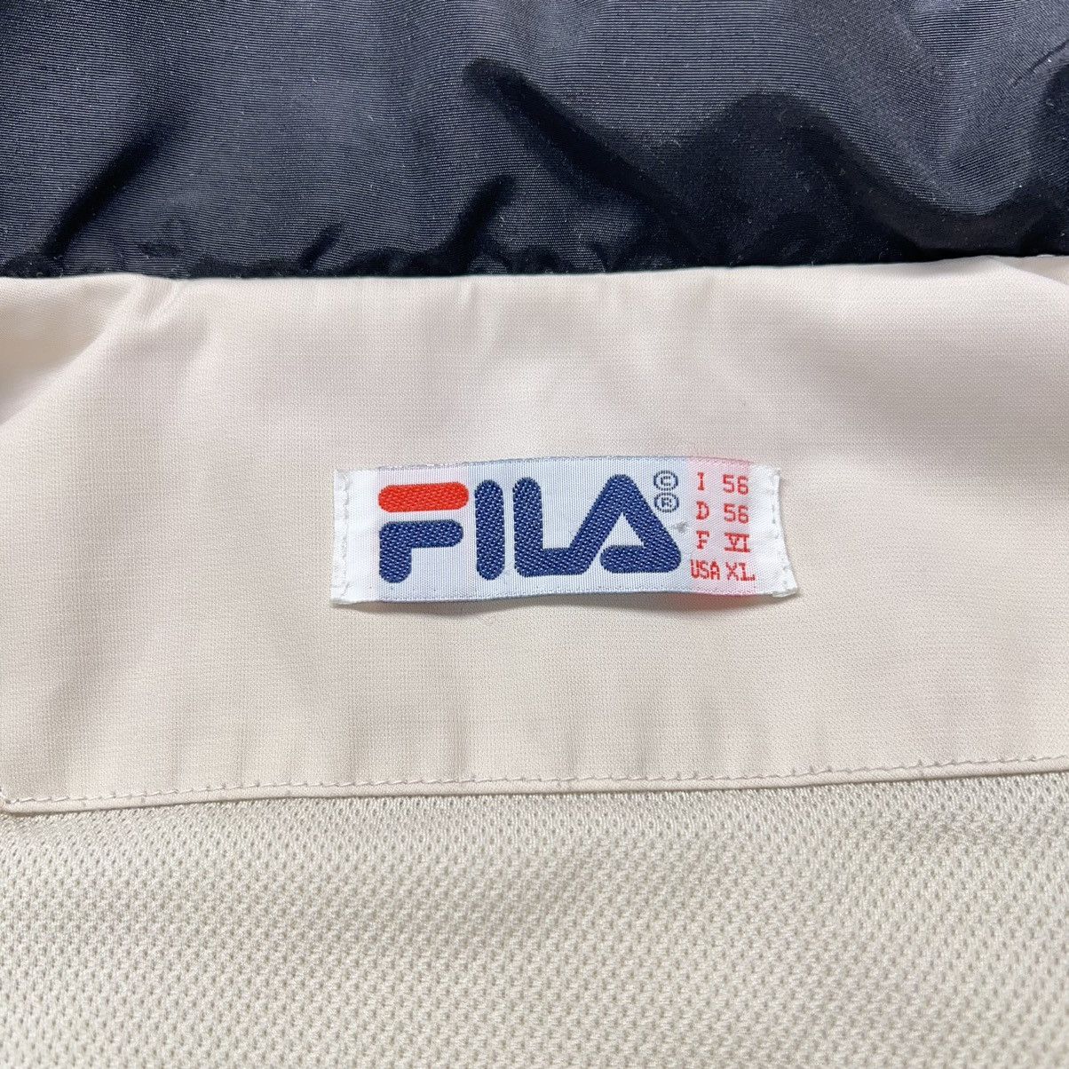 Fila × Vintage VTG Fila Jacket Beige Full Zip Pocket Hooded Coat Retro Size US XL / EU 56 / 4 - 16 Thumbnail