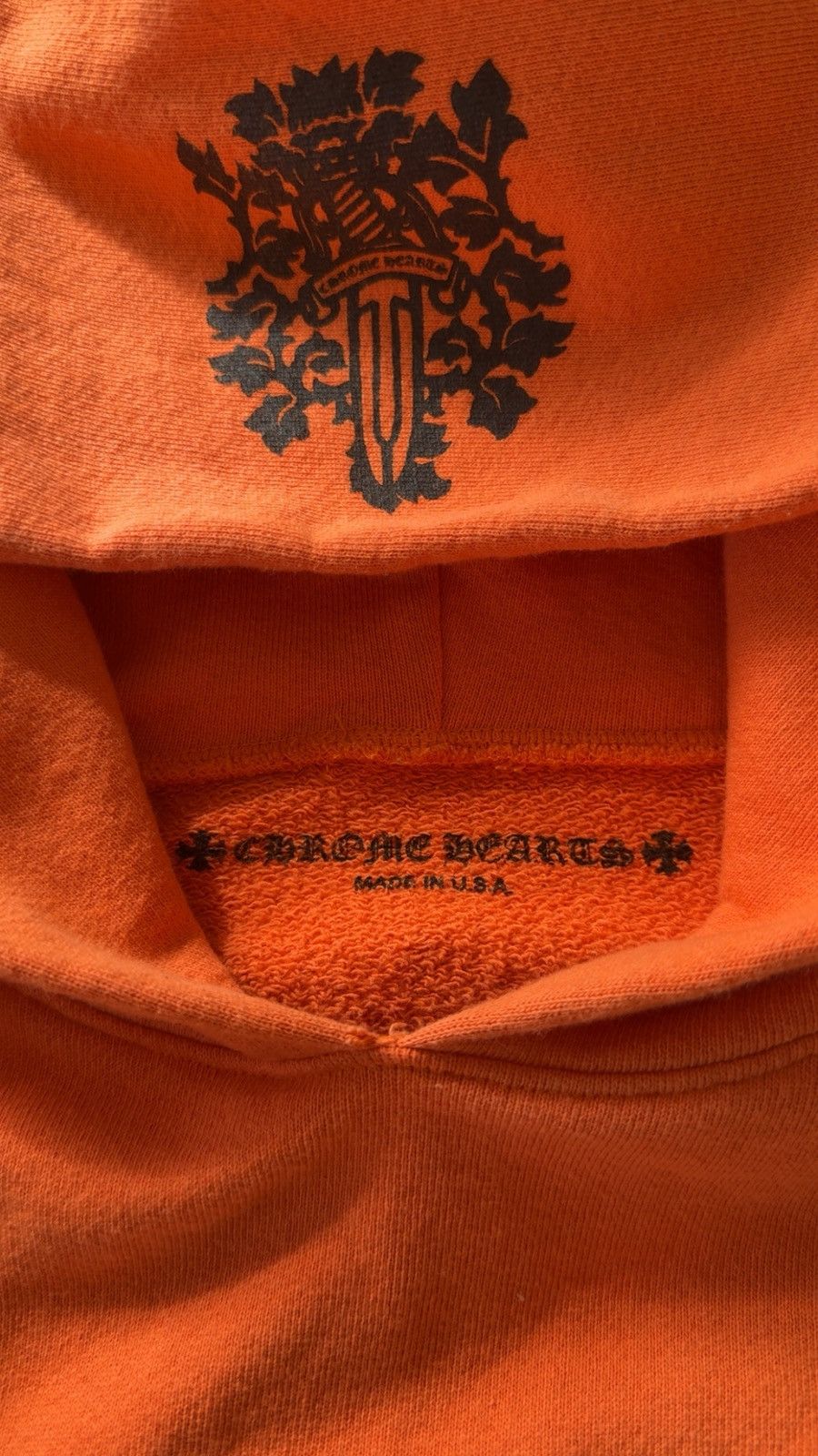 Chrome Hearts Orange Chrome Hearts Vines Dagger Hoodie Size US M / EU 48-50 / 2 - 2 Thumbnail