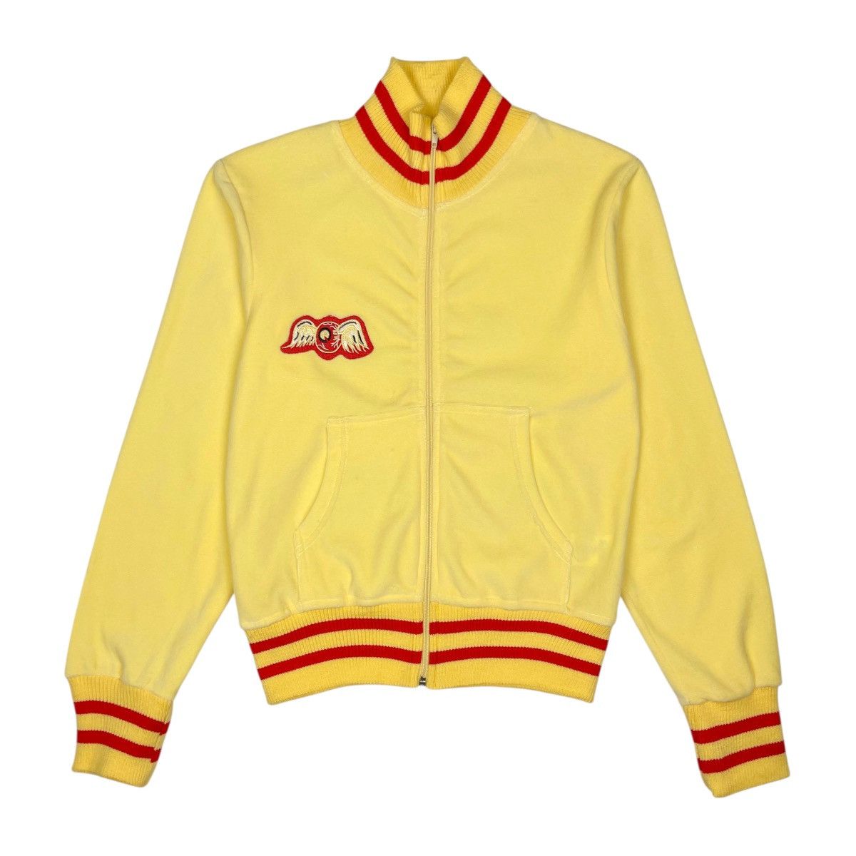 Von Dutch Von Dutch Kustommade Zip Up Velour Track Jacket Size M / US 6-8 / IT 42-44 - 2 Thumbnail