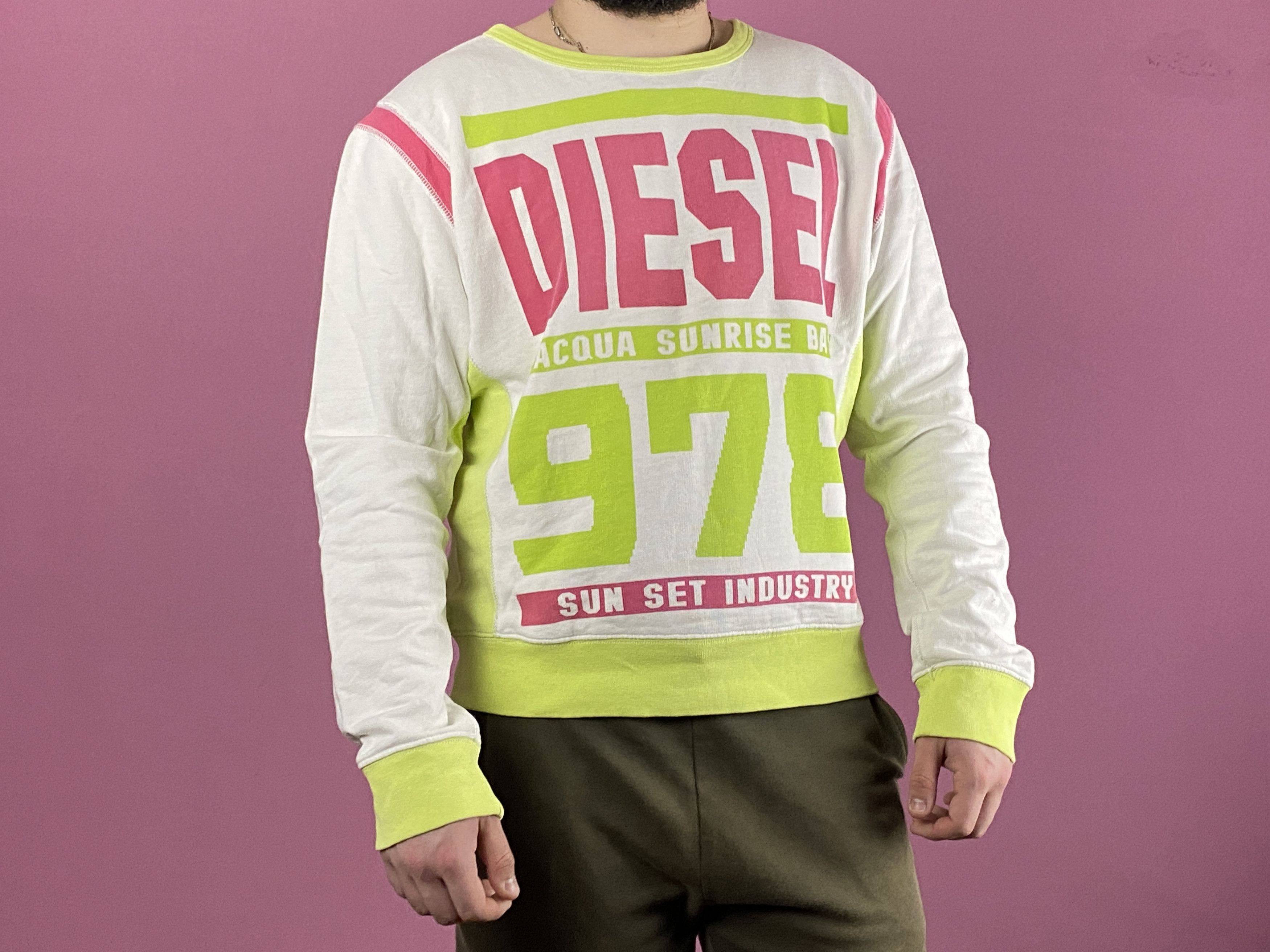 Diesel × Vintage Diesel Vintage Men's Big Logo Sweatshirt - L Size US L / EU 52-54 / 3 - 3 Thumbnail