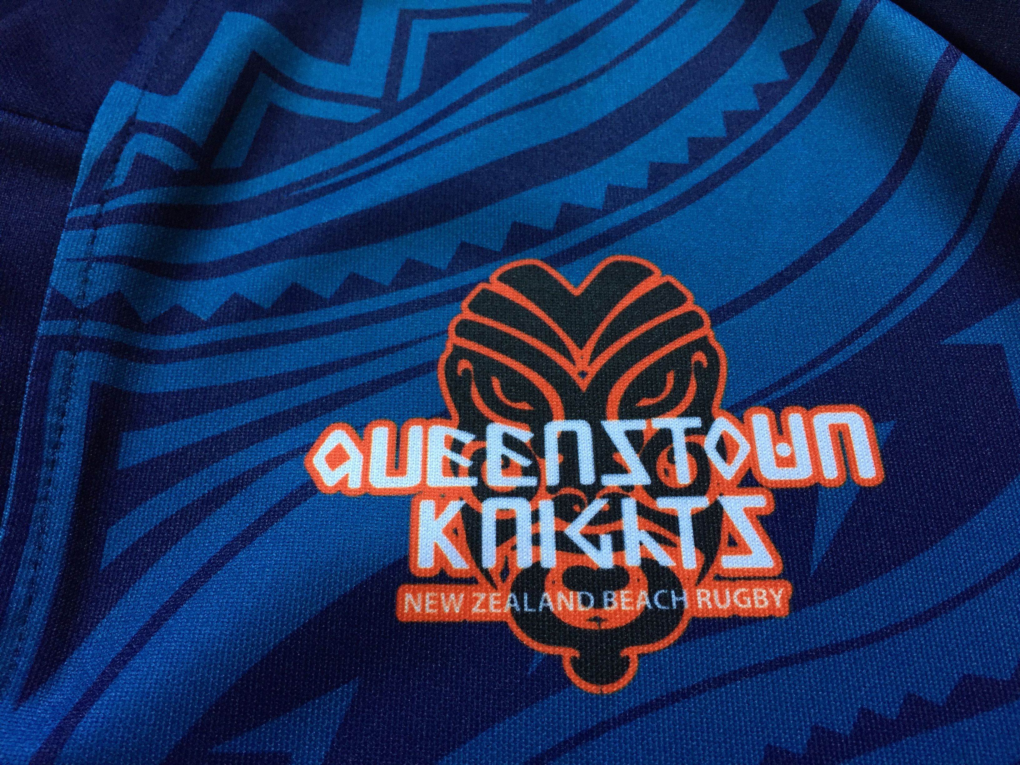 Vintage Queenstown Knights New Zealand Beach Rugby Jersey Size US L / EU 52-54 / 3 - 4 Thumbnail