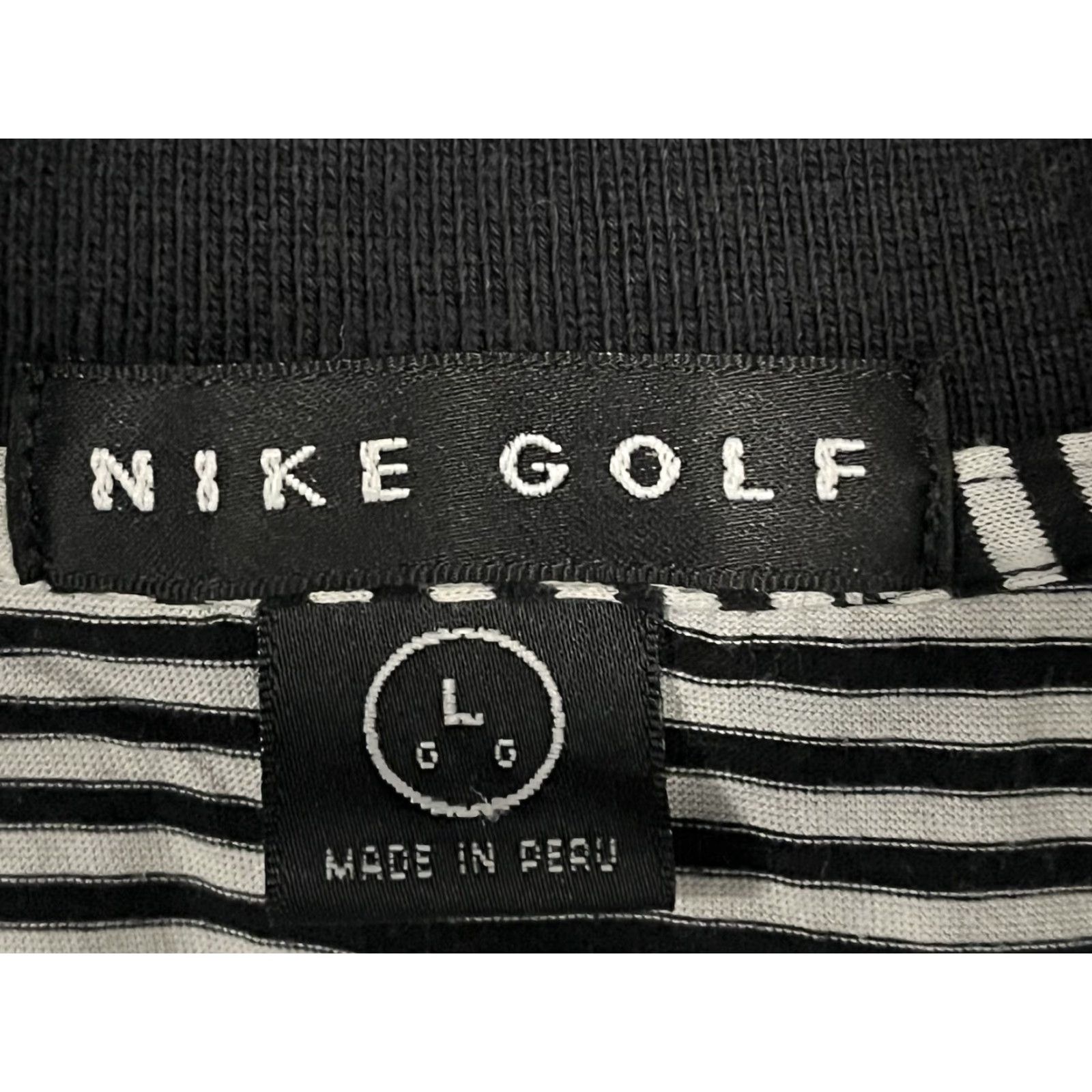 Nike Nike Golf Polo Shirt - Men - Striped Short Sleeve - Large L - Performance Golf Size US L / EU 52-54 / 3 - 5 Thumbnail