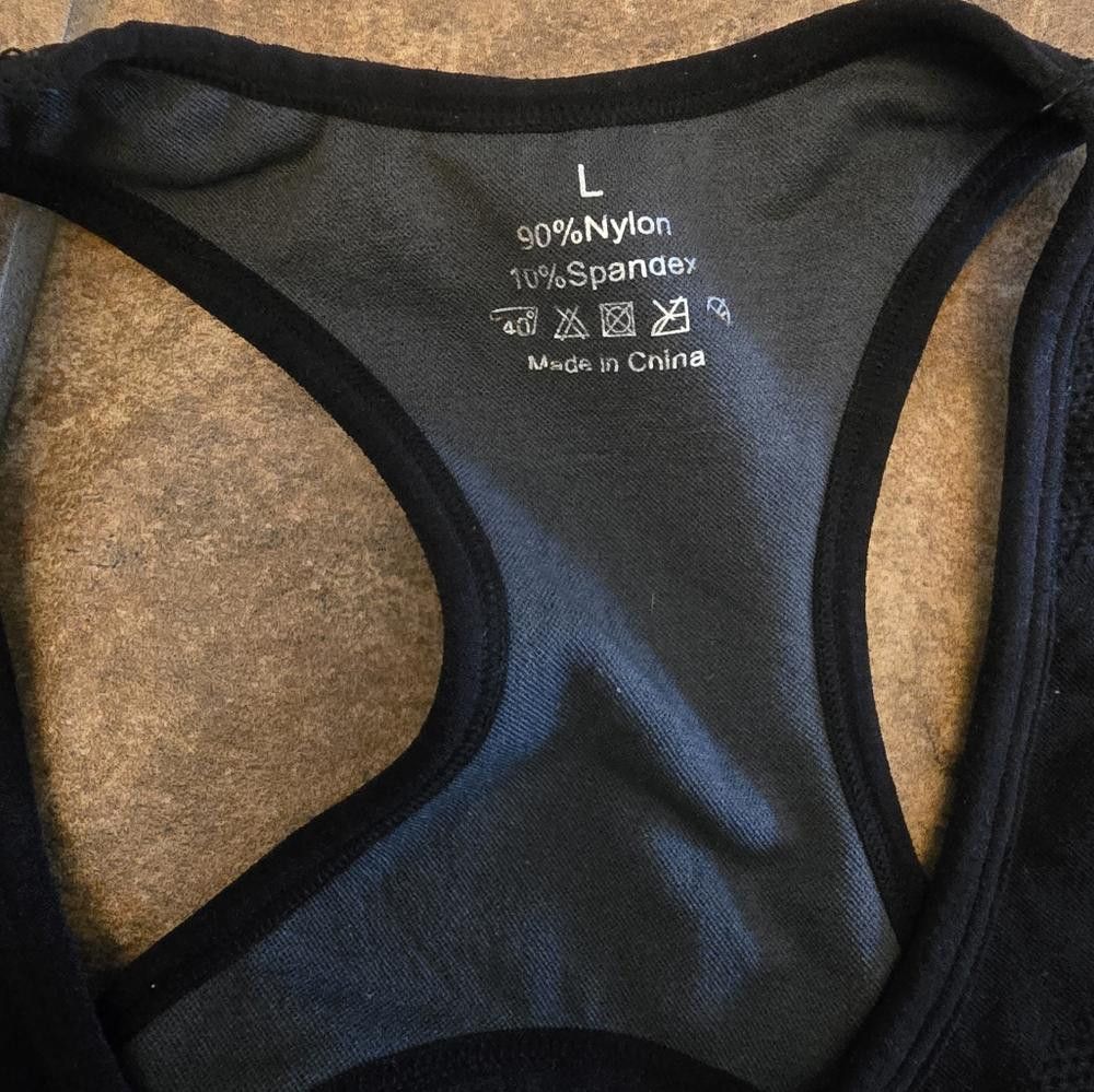 Designer Black Grey Detailed Sport Bra Size ONE SIZE - 3 Thumbnail