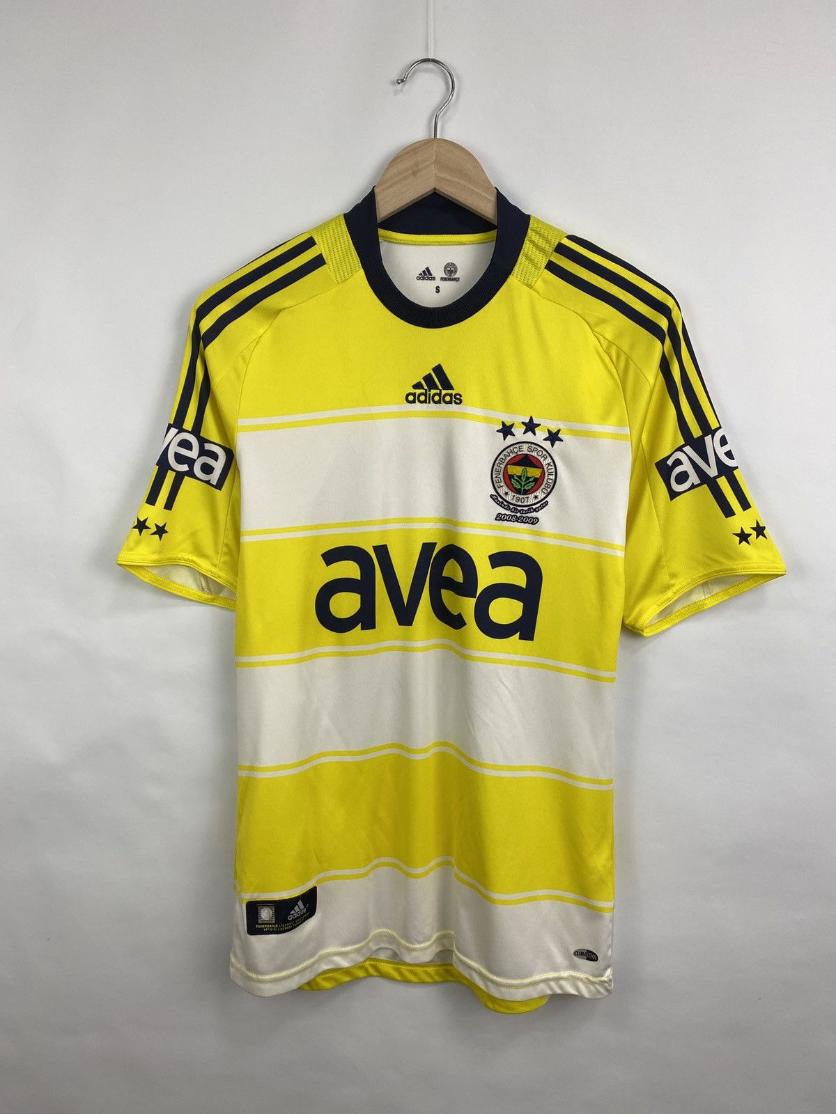Adidas 🇹🇷 Vintage 2008 Fenerbahce Semih Adidas t-shirt rare retro Size US S / EU 44-46 / 1 - 2 Thumbnail