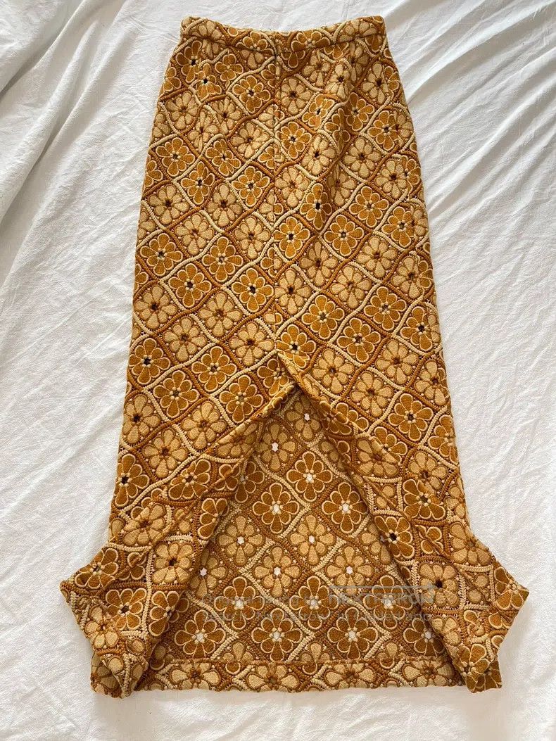 Comme des Garcons Comme Des Garcons size M Crochet series skirt Size 22" - 3 Thumbnail