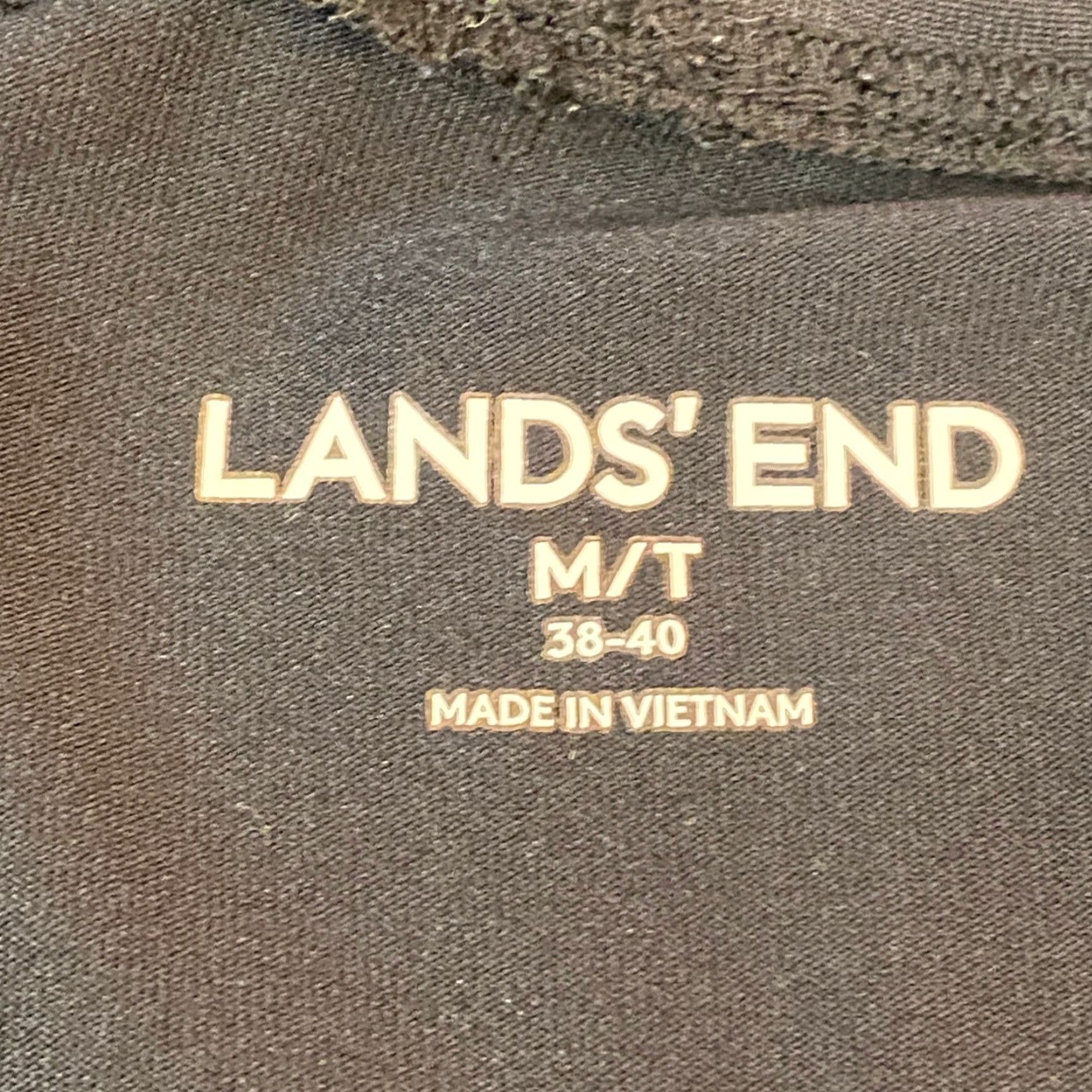 Lands' End Lands' End Mock Neck Shirt Mens MT Long Sleeve Pullover Athletic Top Black M/T Size US M / EU 48-50 / 2 - 3 Thumbnail