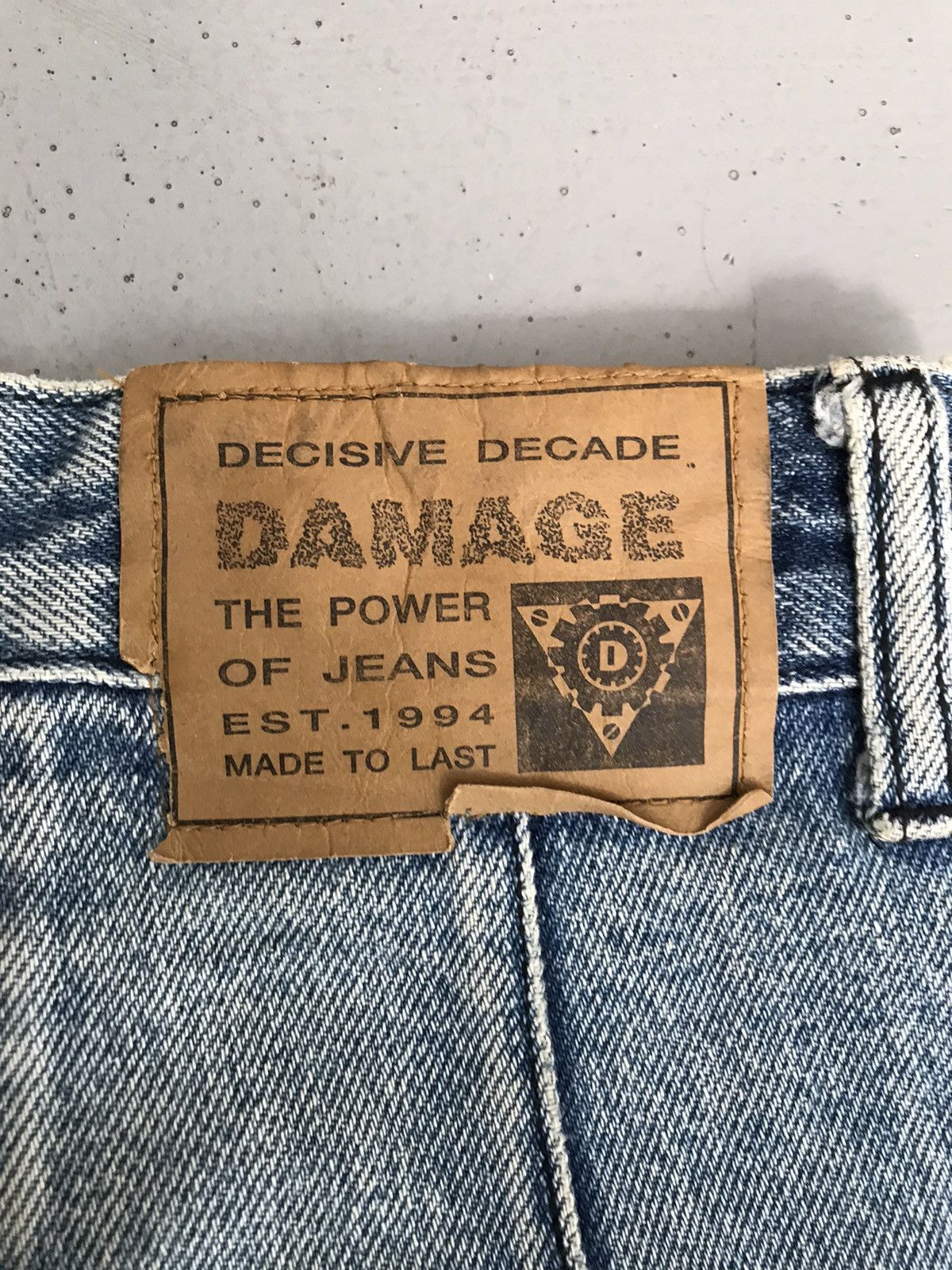 Vintage OLD MONEY DAMAGE DOUBLE KNEE DENIM Size US 30 / EU 46 - 10 Thumbnail