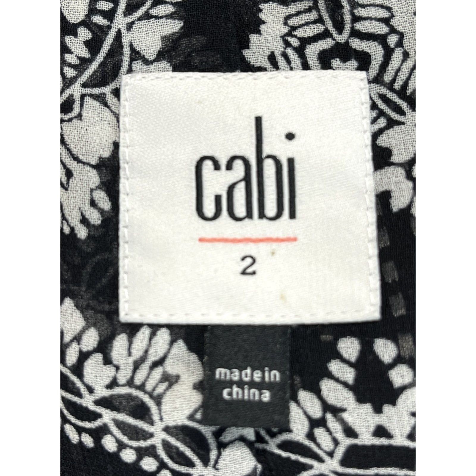 Vintage CAbi Black Polka Dot Jacket Women's Size 2 Stretch 3/4 Sleeve Blazer Size XS / US 0-2 / IT 36-38 - 7 Thumbnail