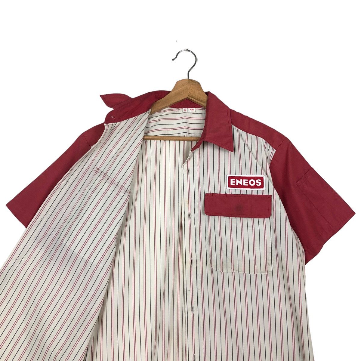 Japanese Brand 🔥90s Work Jacket Striped Design Eneos Racing Japan Big Logo Size US M / EU 48-50 / 2 - 10 Thumbnail