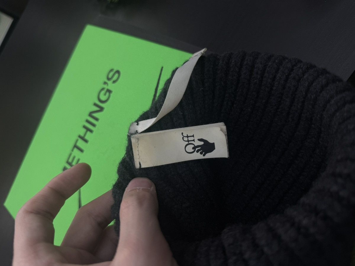 Off-White Off White Grey Beanie Hat Pre Owned 🧼 Size ONE SIZE - 8 Thumbnail