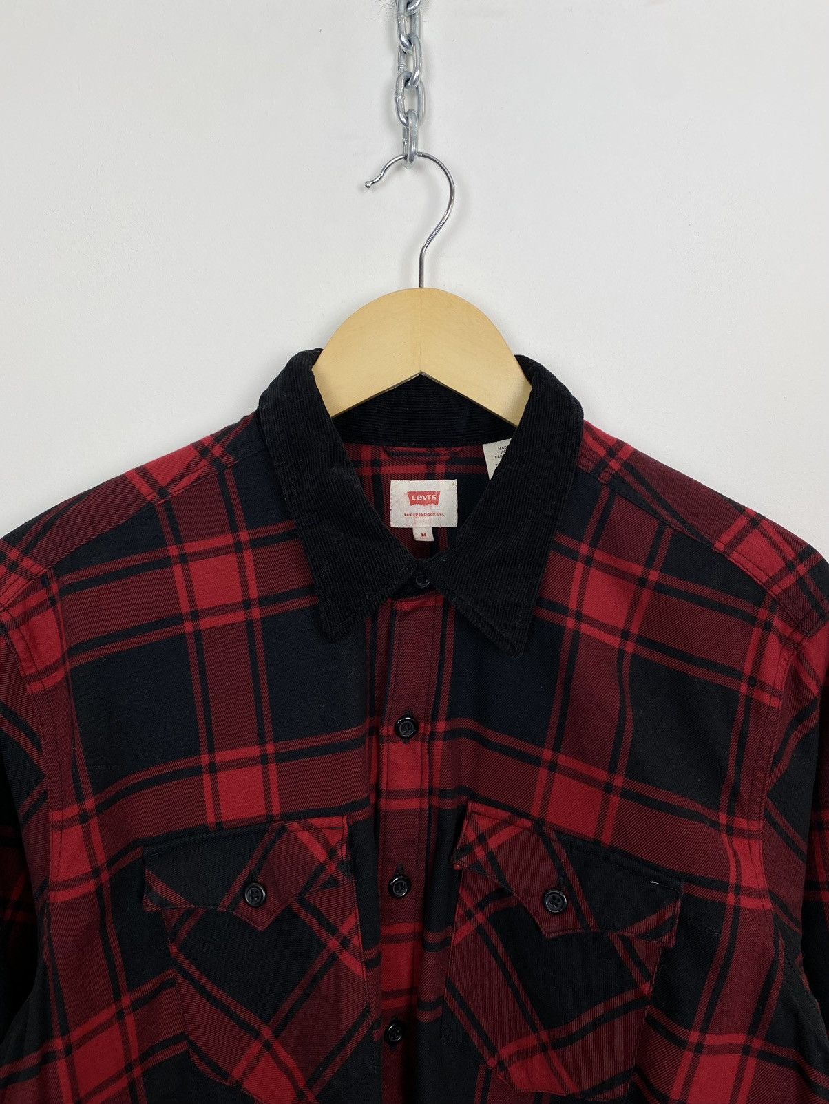 Levi's Levi’s Plaid check Shirt Red Style Workwear Retro 90’s Hype Size US M / EU 48-50 / 2 - 2 Thumbnail