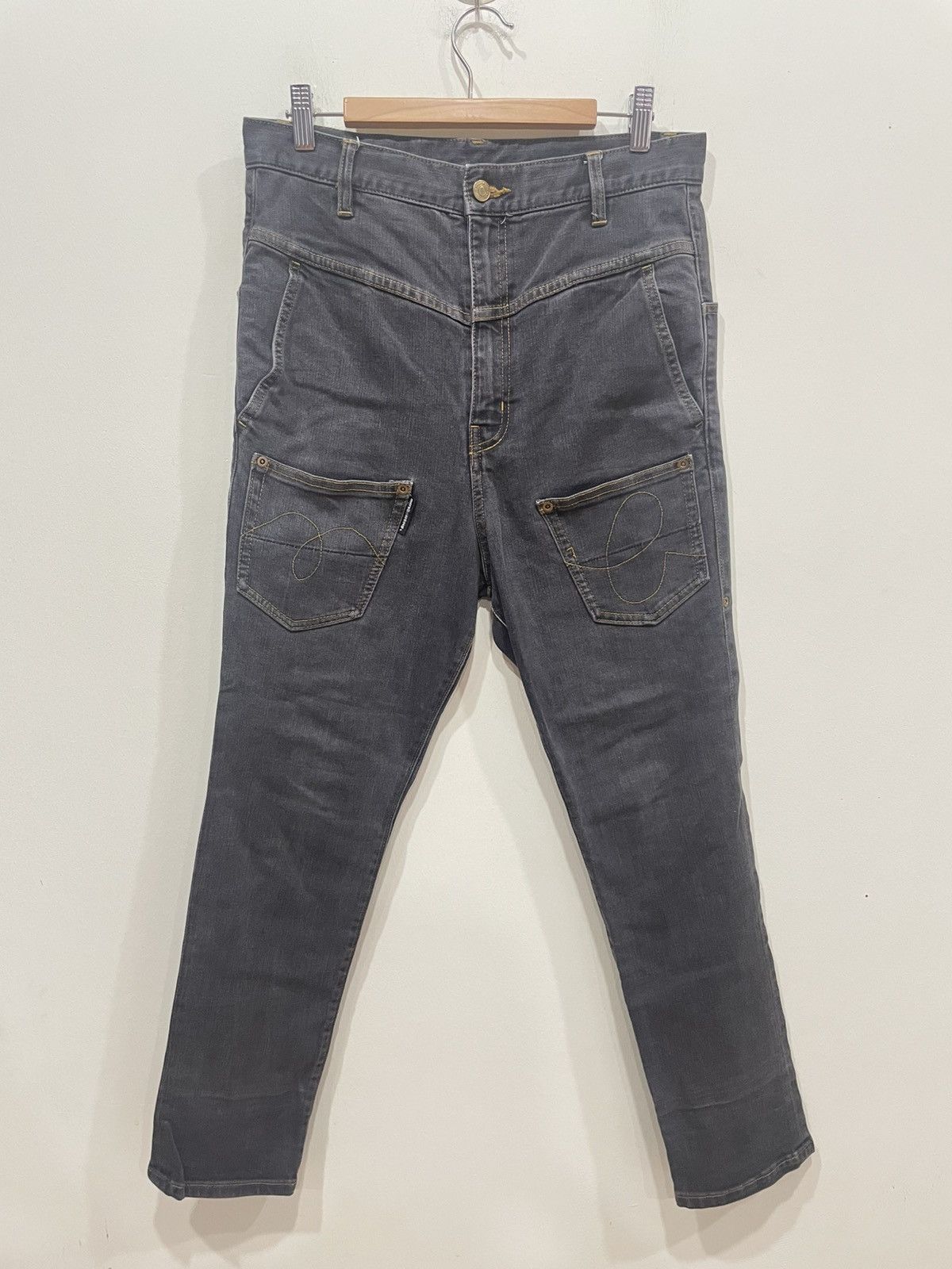 mercibeaucoup Mercibeaucoup Denim Dropped Crotch Pants Size 25" / US 0 / IT 36 - 1 Thumbnail