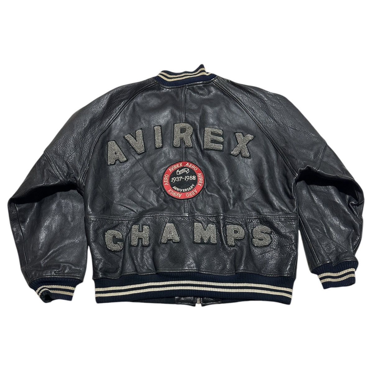Avirex Vtg 80s Avirex Leather jacket Size US M / EU 48-50 / 2 - 1 Thumbnail