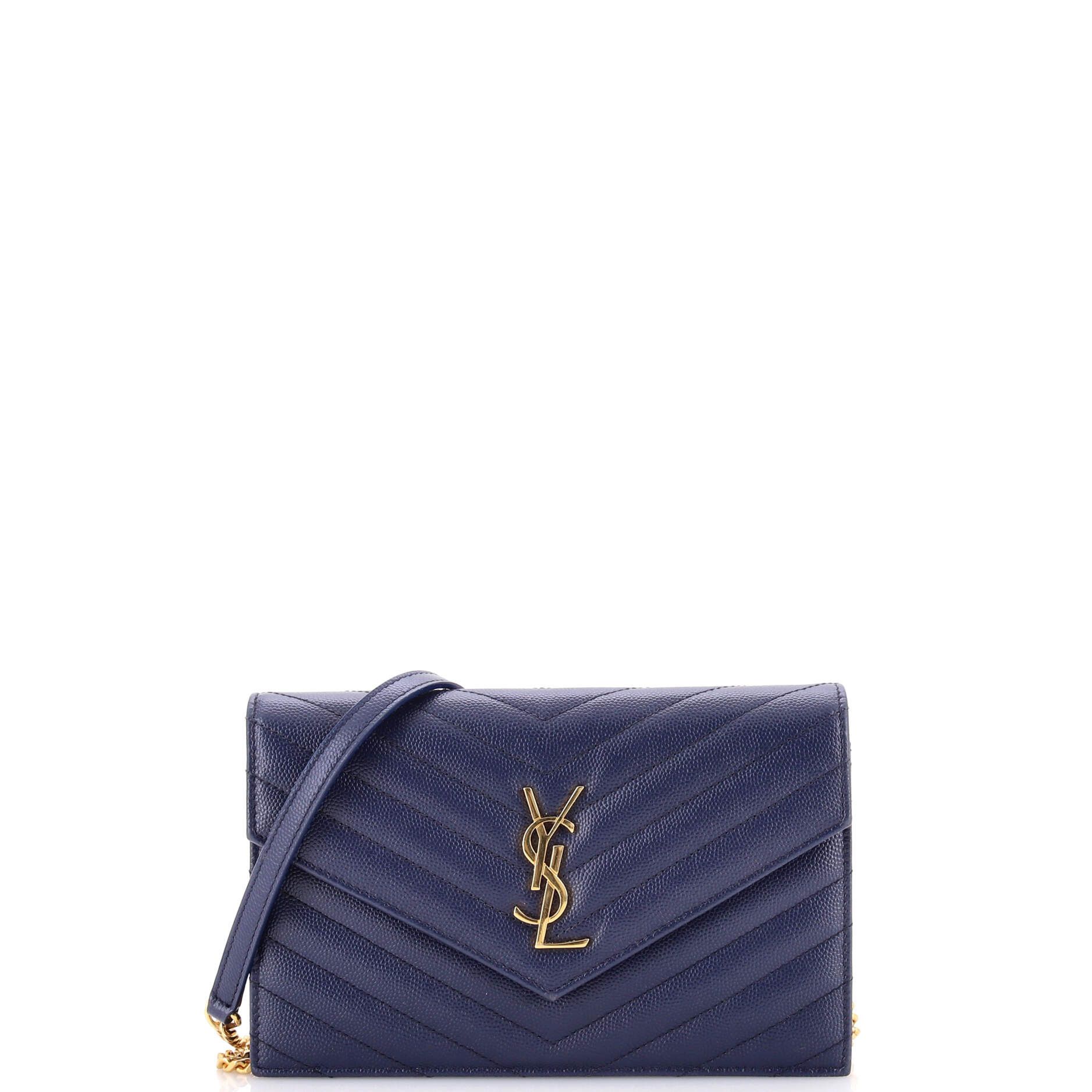 Saint Laurent Paris Classic Monogram Wallet on Chain Size ONE SIZE - 1 Thumbnail