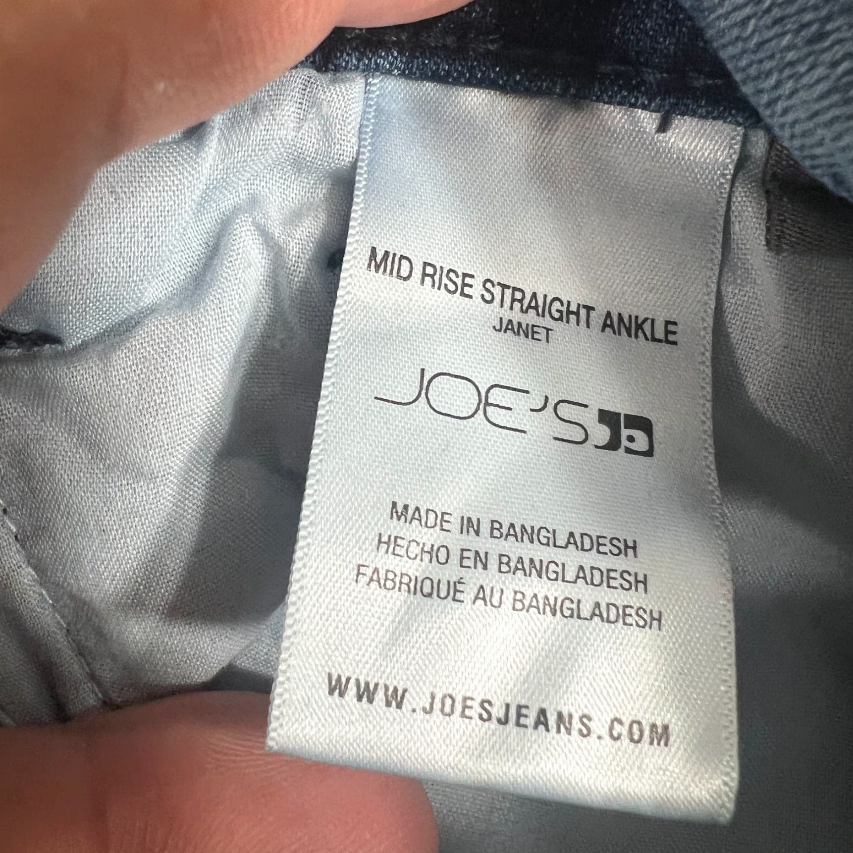 Vintage VINTAGE Joe's Jeans Women's 29 Janet Denim Mid Rise Straight Ankle Pants Blue 2000s Size 29" - 7 Thumbnail