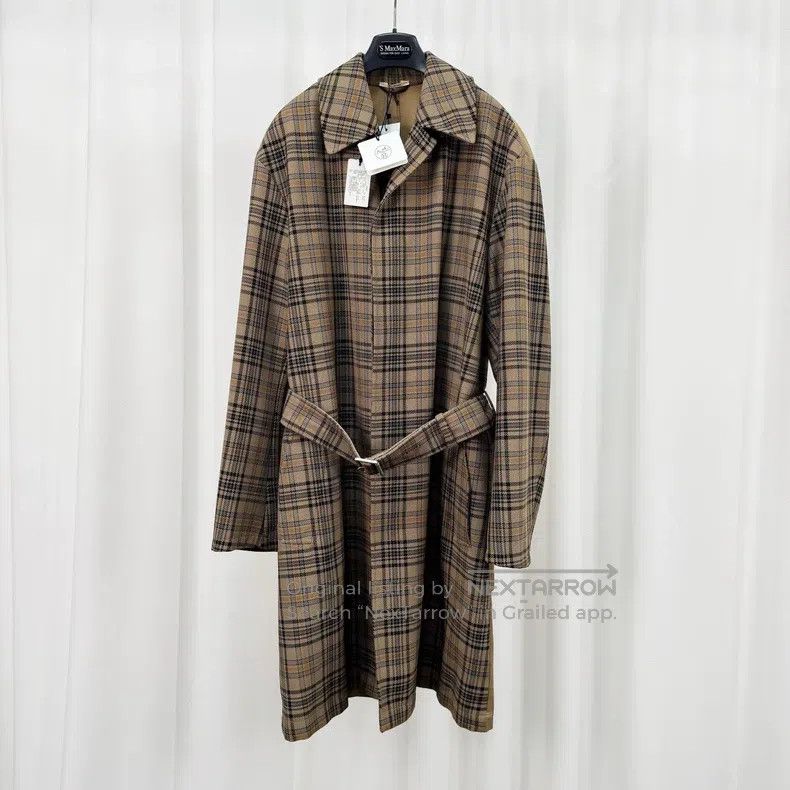 Hermes Hermes Windowpane Duffle Coat Size US M / EU 48-50 / 2 - 1 Thumbnail